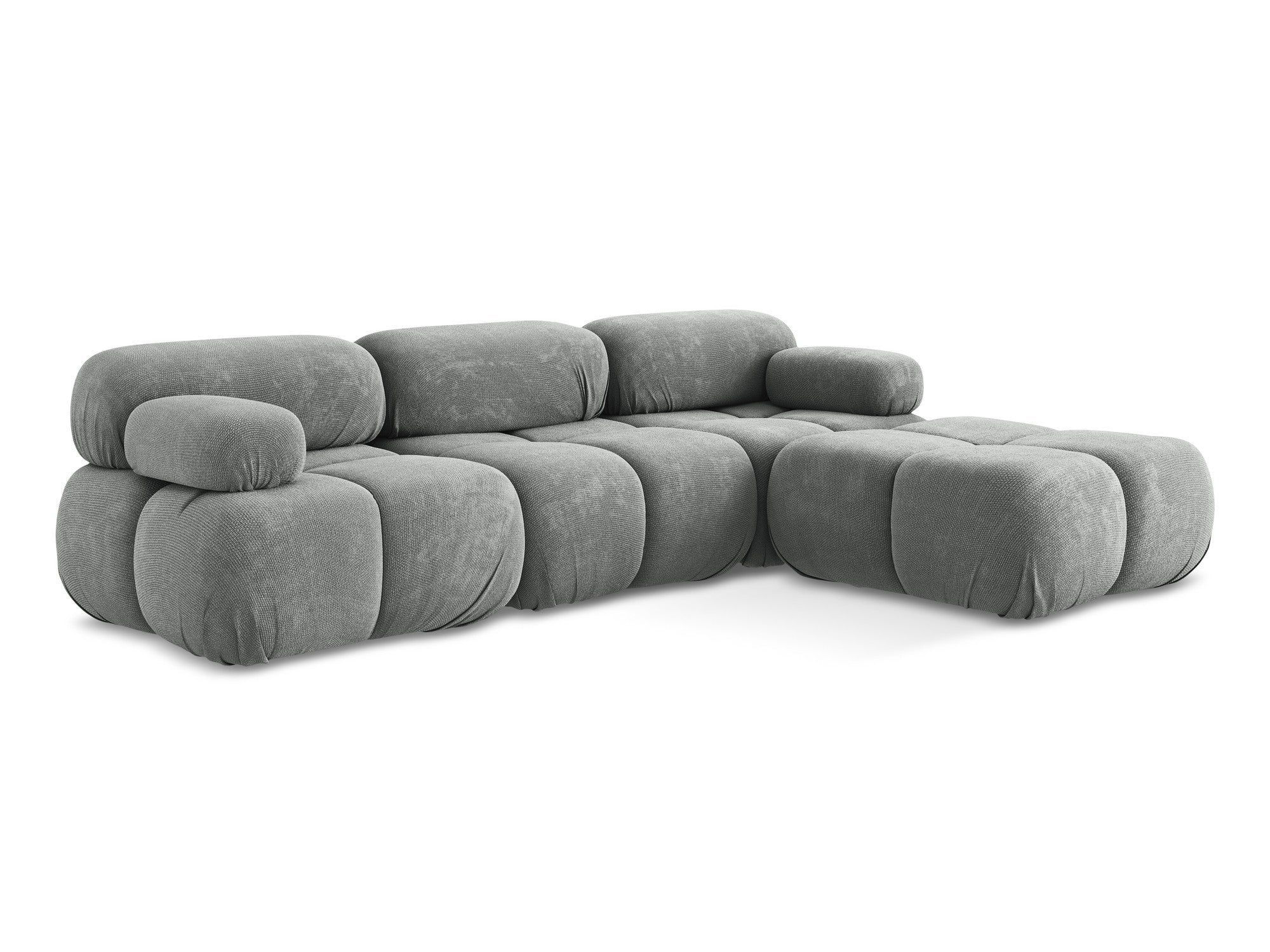 Modularer Universalecksofa LOKUA graues Chenille