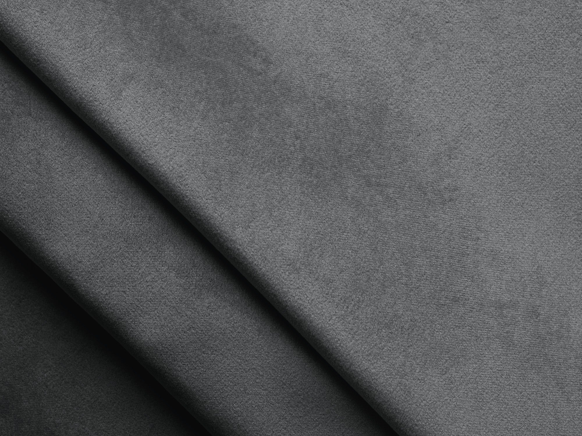 Modularer Samt-Ecksofa links LOKUA stahlgrau