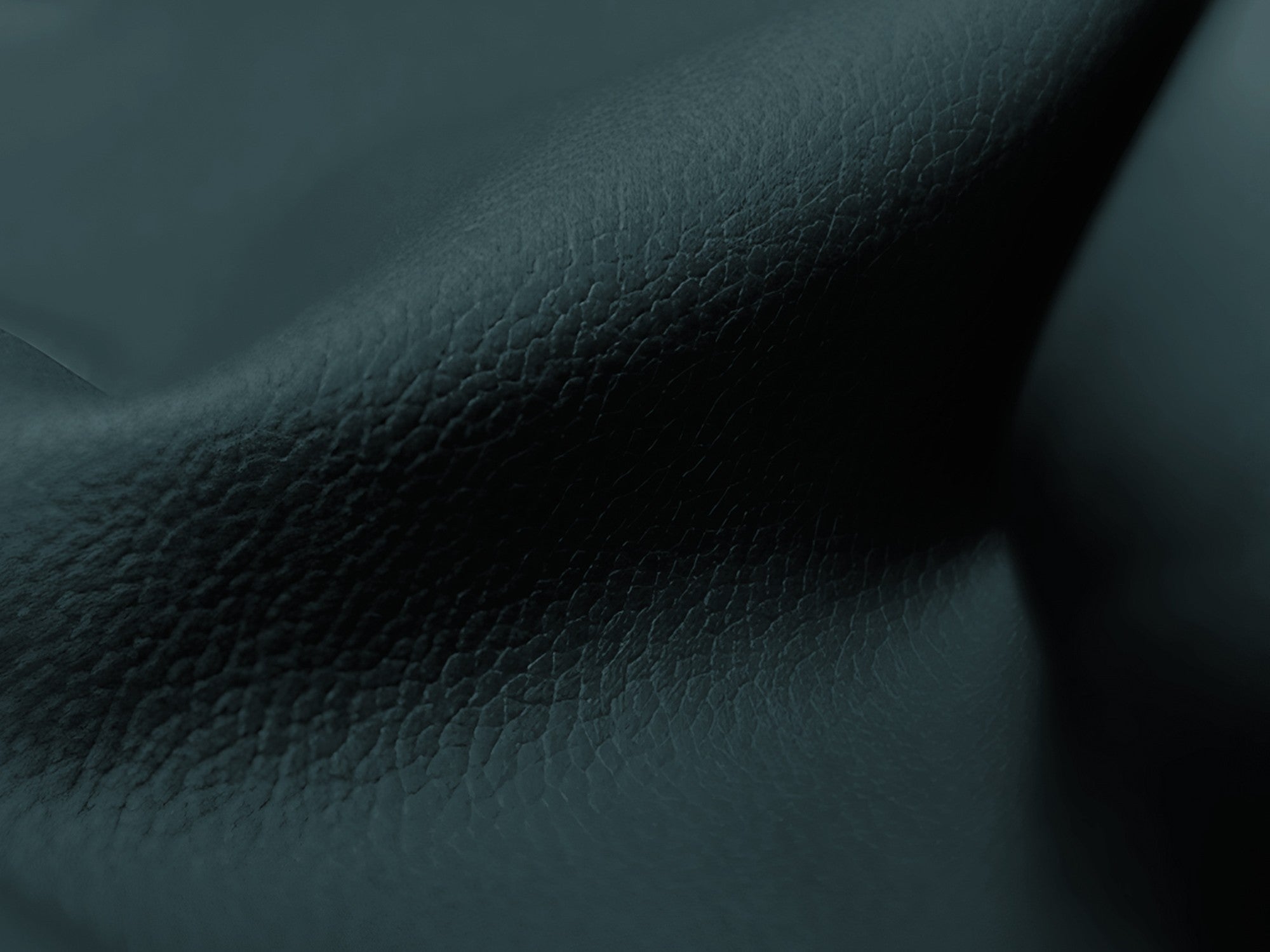 Modularer linksseitiger Ecksofa LOKUA in Meeresfarbe aus Kunstleder