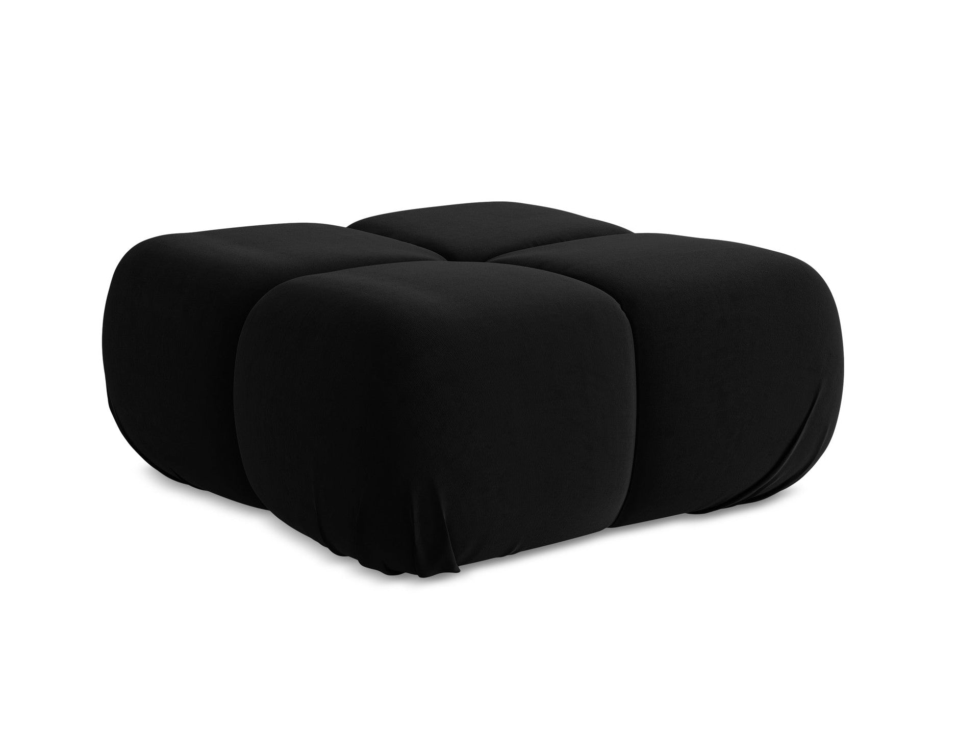 Pouf / velvet module LOKUA black