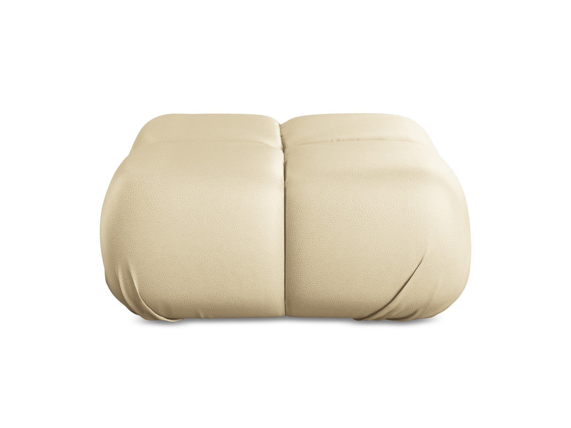 Pouf / module LOKUA beige eco-leather