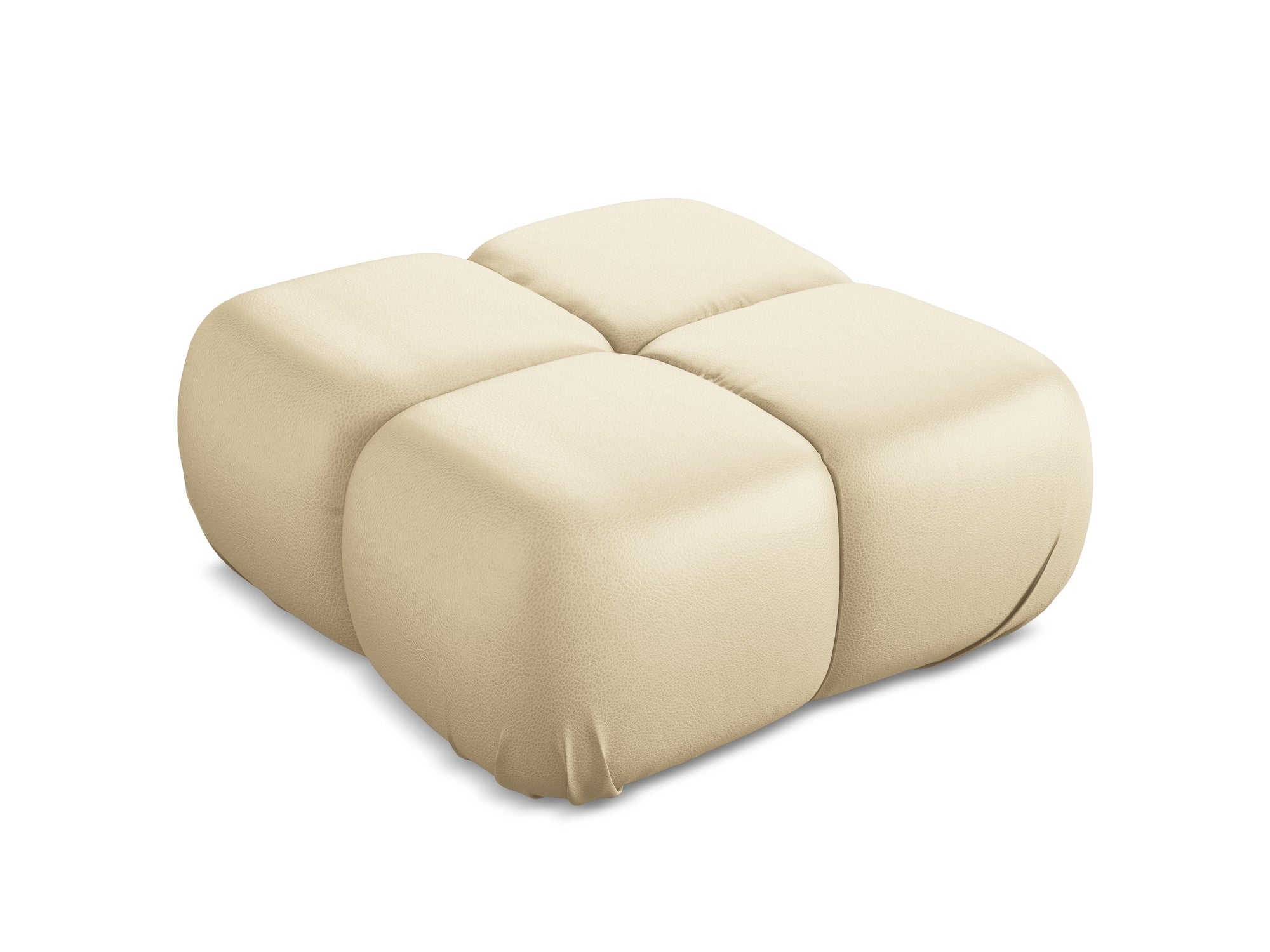 Pouf / module LOKUA beige eco-leather