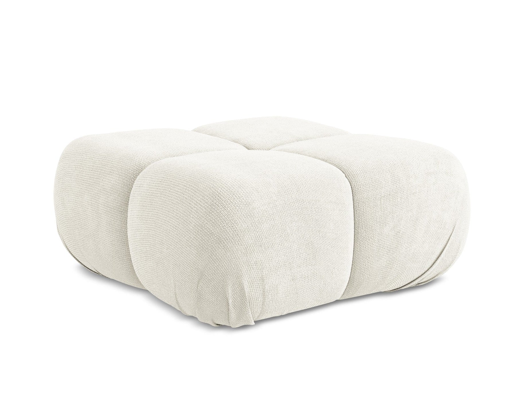 Hocker / Modul LOKUA weißer Chenille