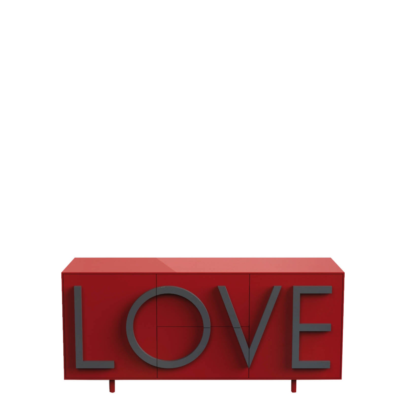 LOVE Kommode rot
