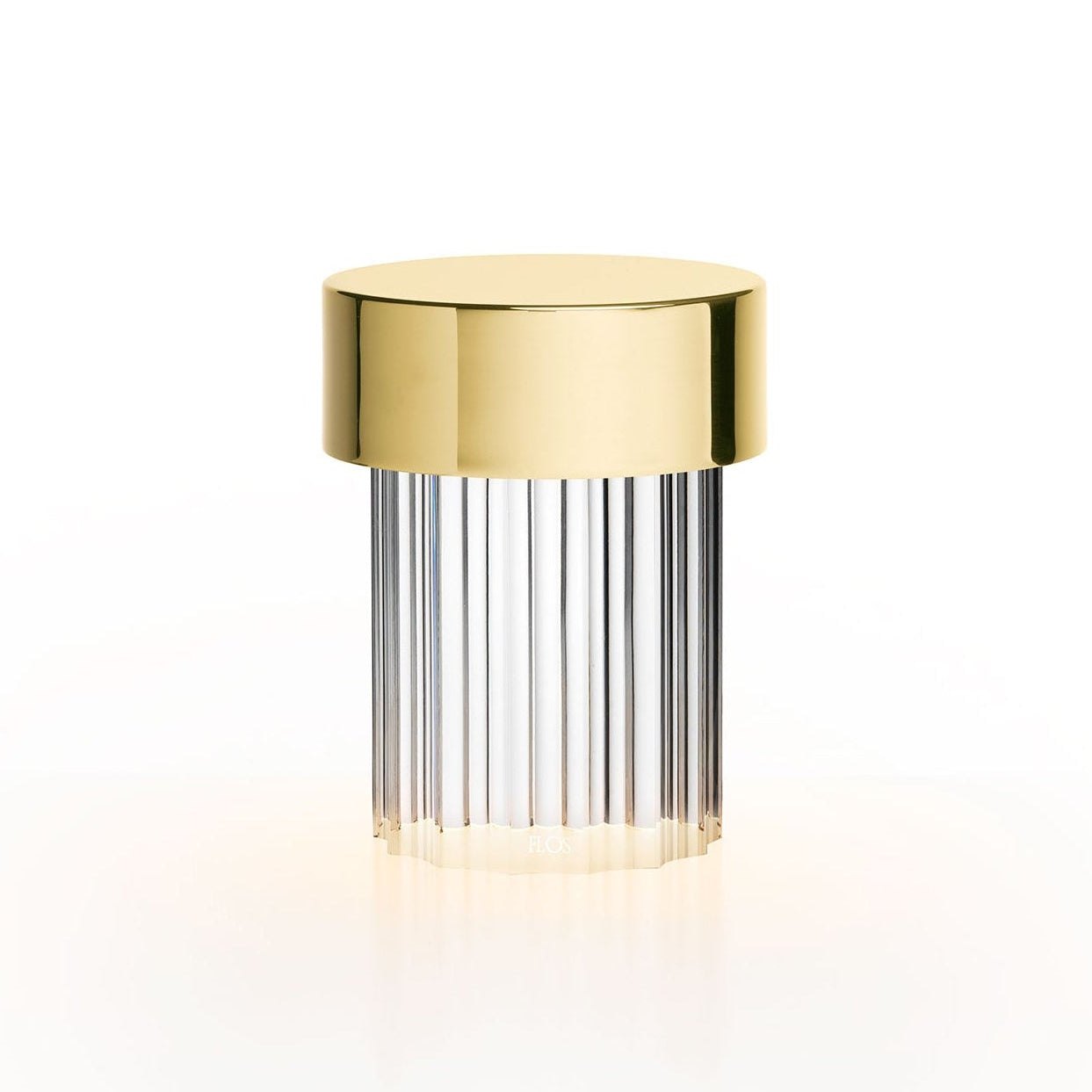 Tragbare Lampe LAST ORDER FLUTED aus Messing