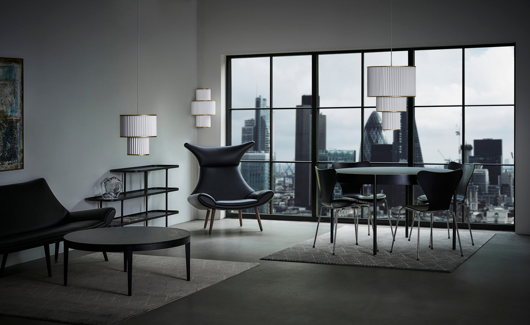 Hanging Lamp MODEL 111 PLIVELLO white with gold