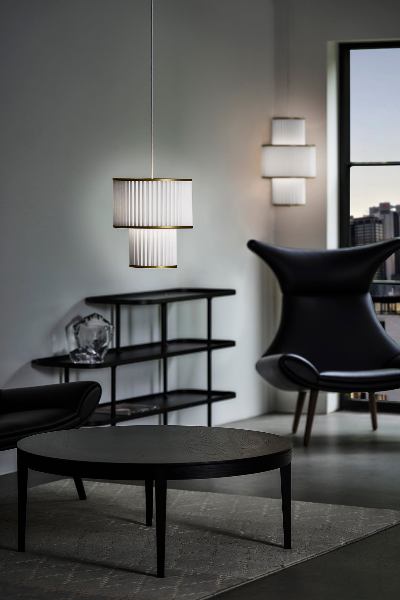 Hanging Lamp MODEL 111 PLIVELLO white with gold