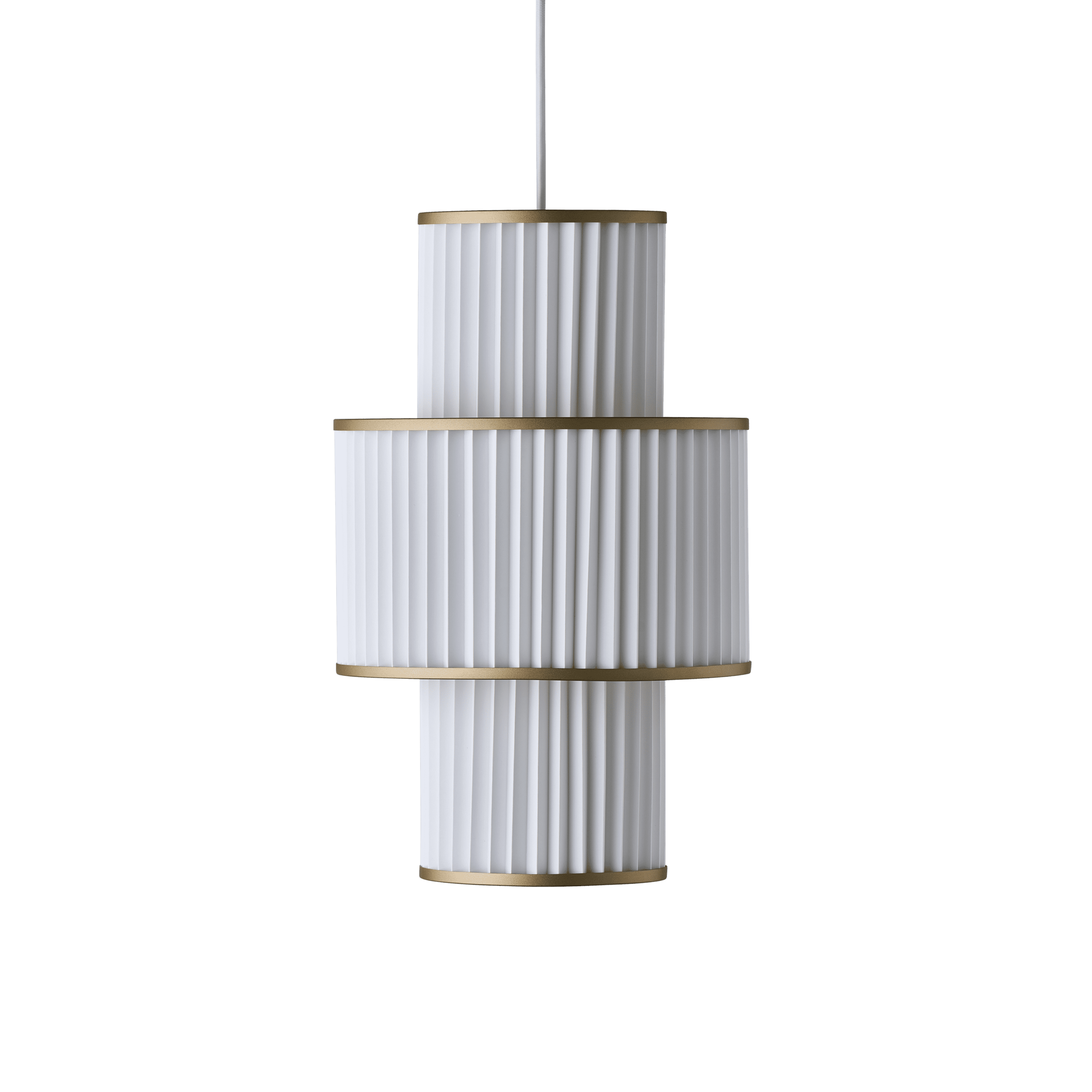 Hanging Lamp MODEL 111 PLIVELLO white with gold