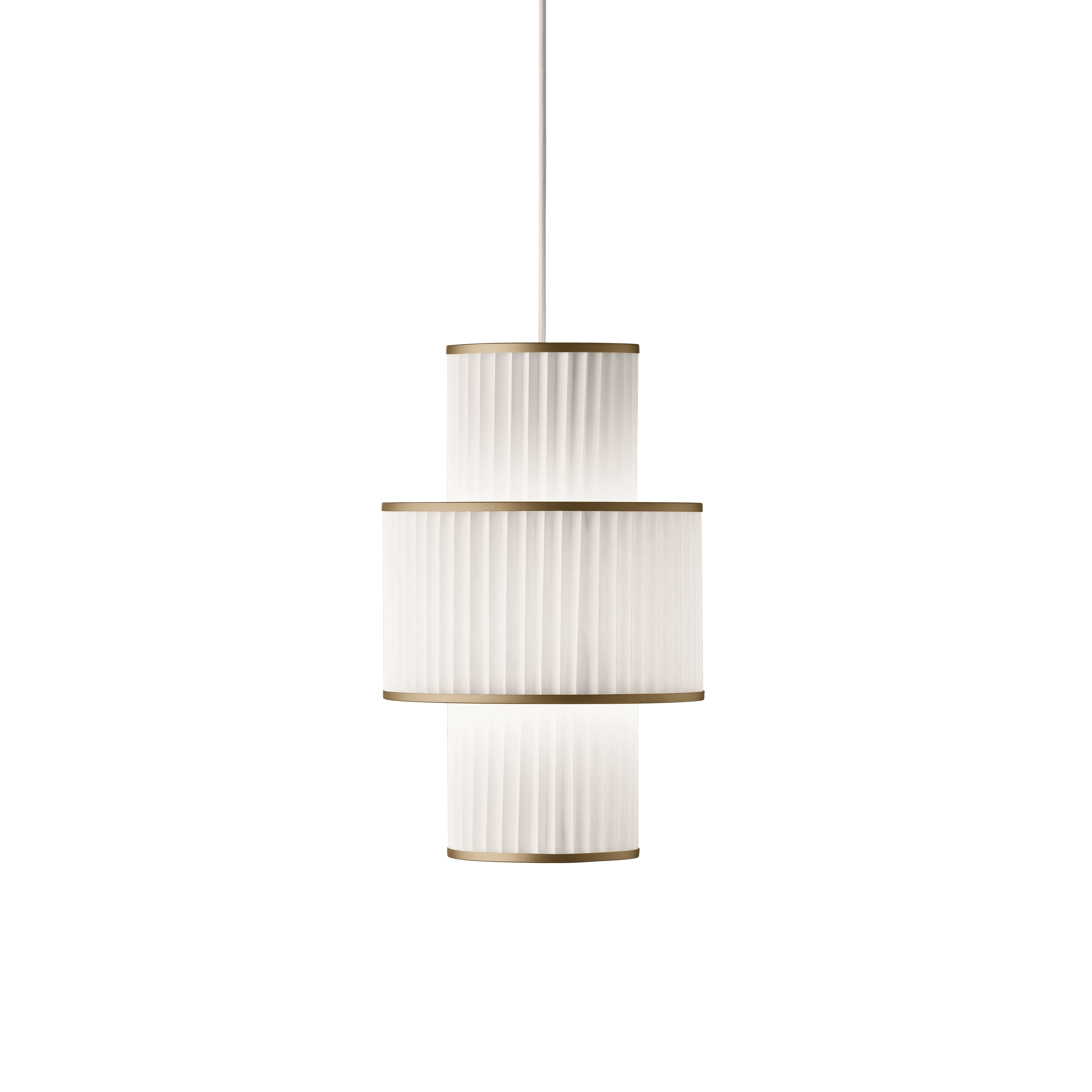 Hanging Lamp MODEL 111 PLIVELLO white with gold
