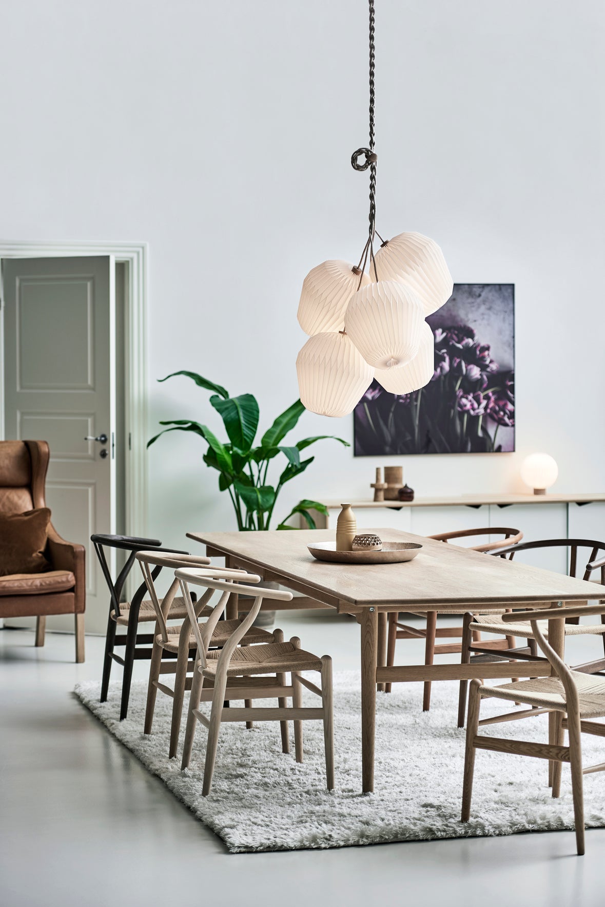 Hanging Lamp MODEL 130 BOUQUET 5 white