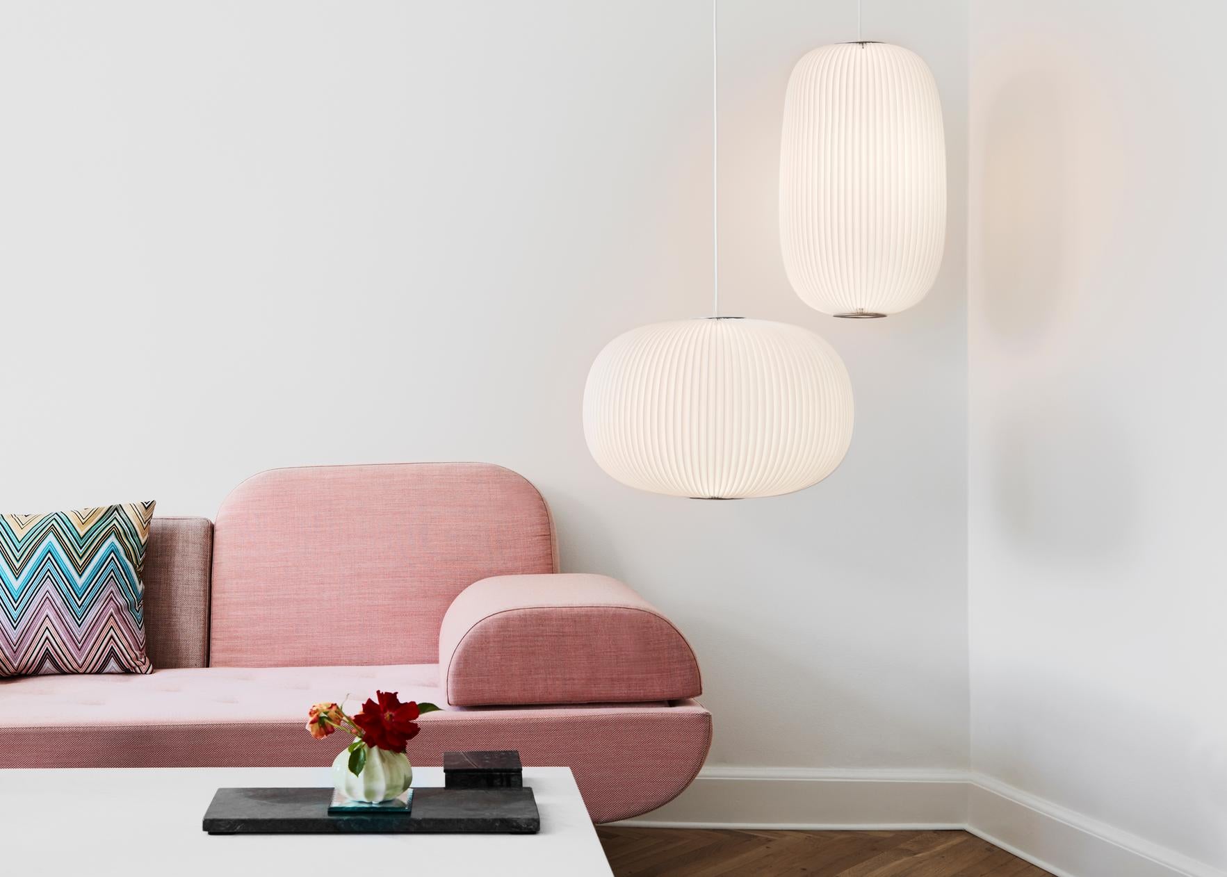 Hanging Lamp MODEL 133 LAMELLA 2 white with black finish