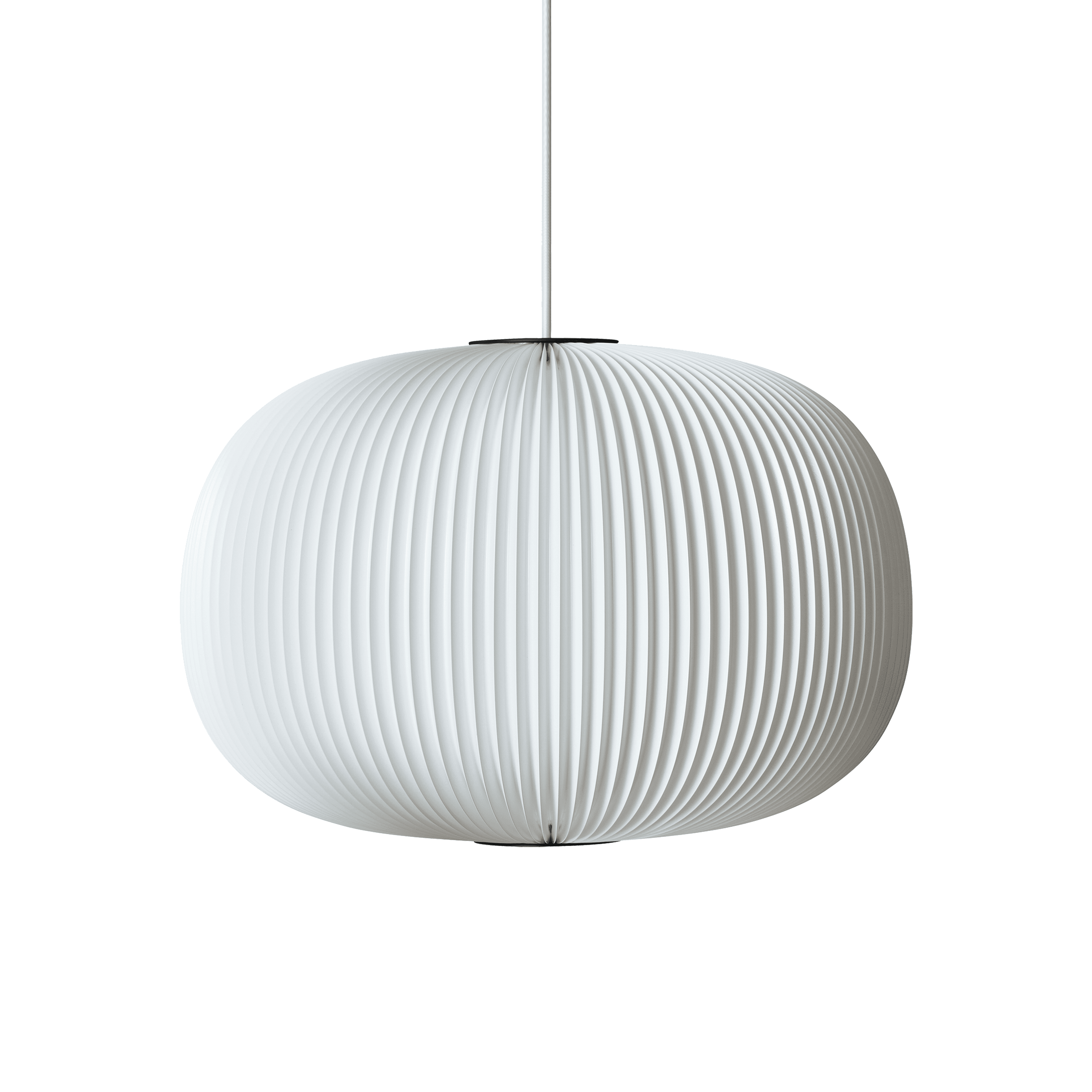 Hanging Lamp MODEL 132 LAMELLA 1 white with black finish