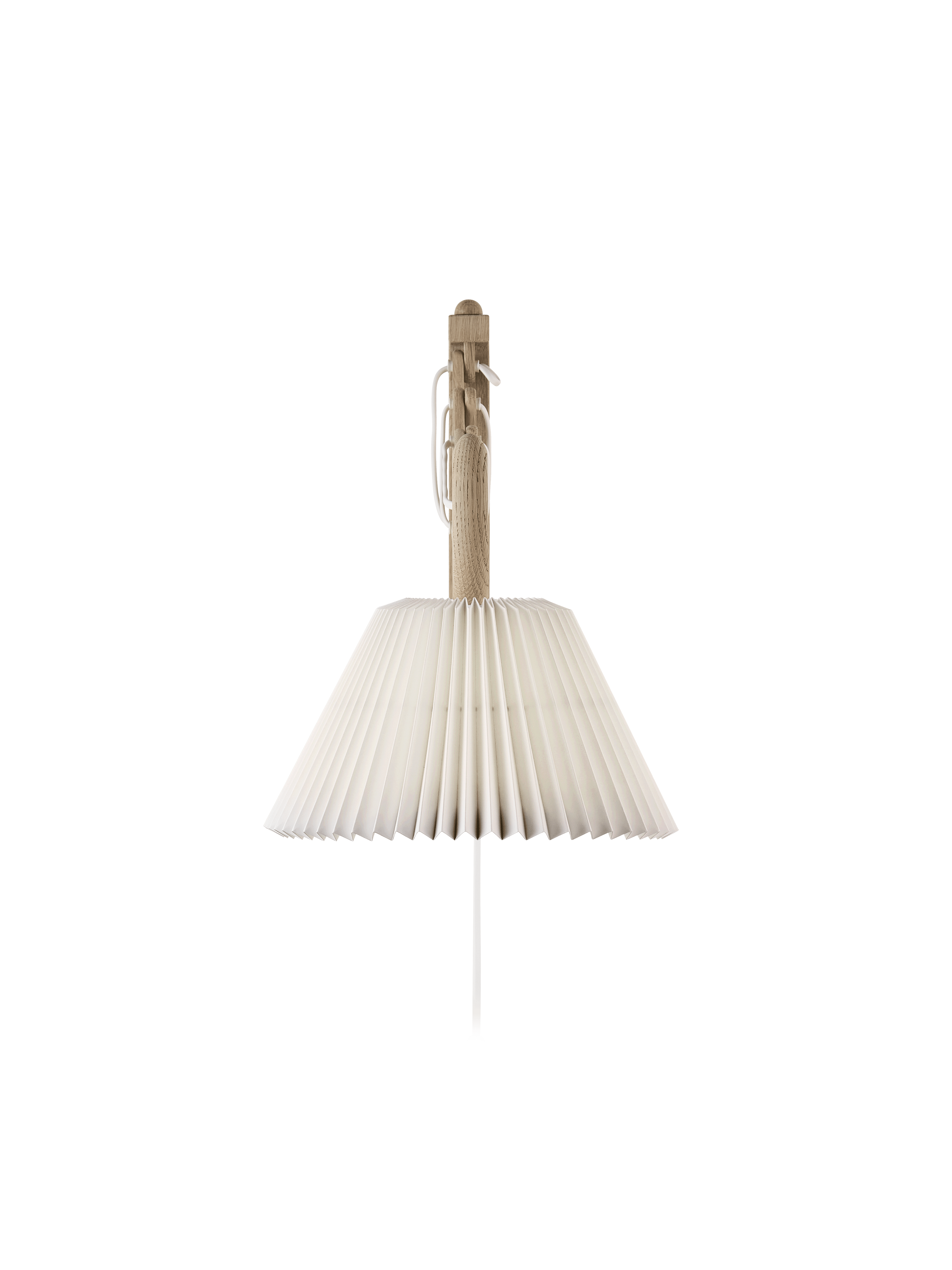 Wall lamp MODEL 223 2/17 SAX white with light oak base