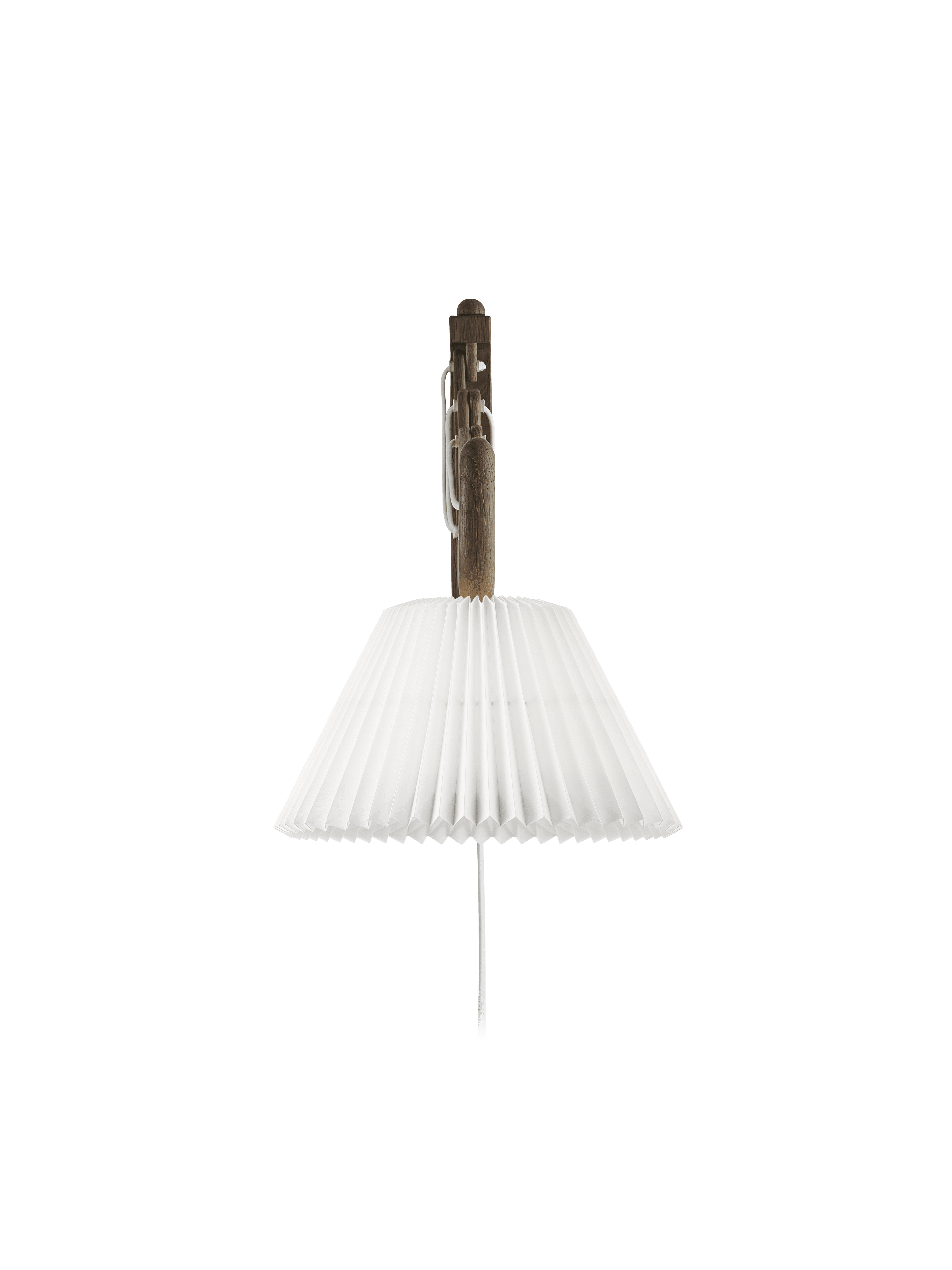 Wall lamp MODEL 223 2/17 SAX white with dark oak base