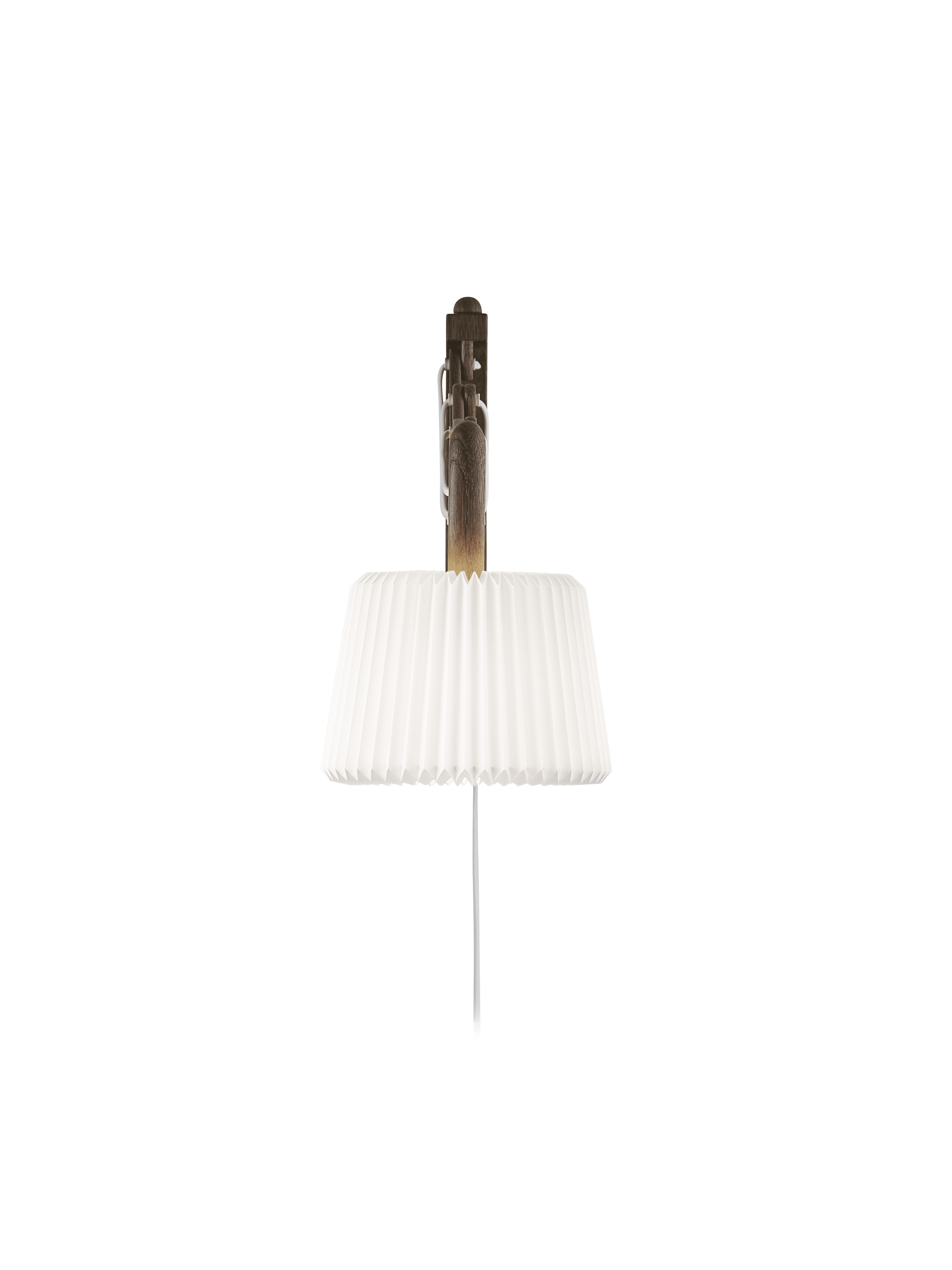 Wall lamp MODEL 223 120 SAX white with dark oak base