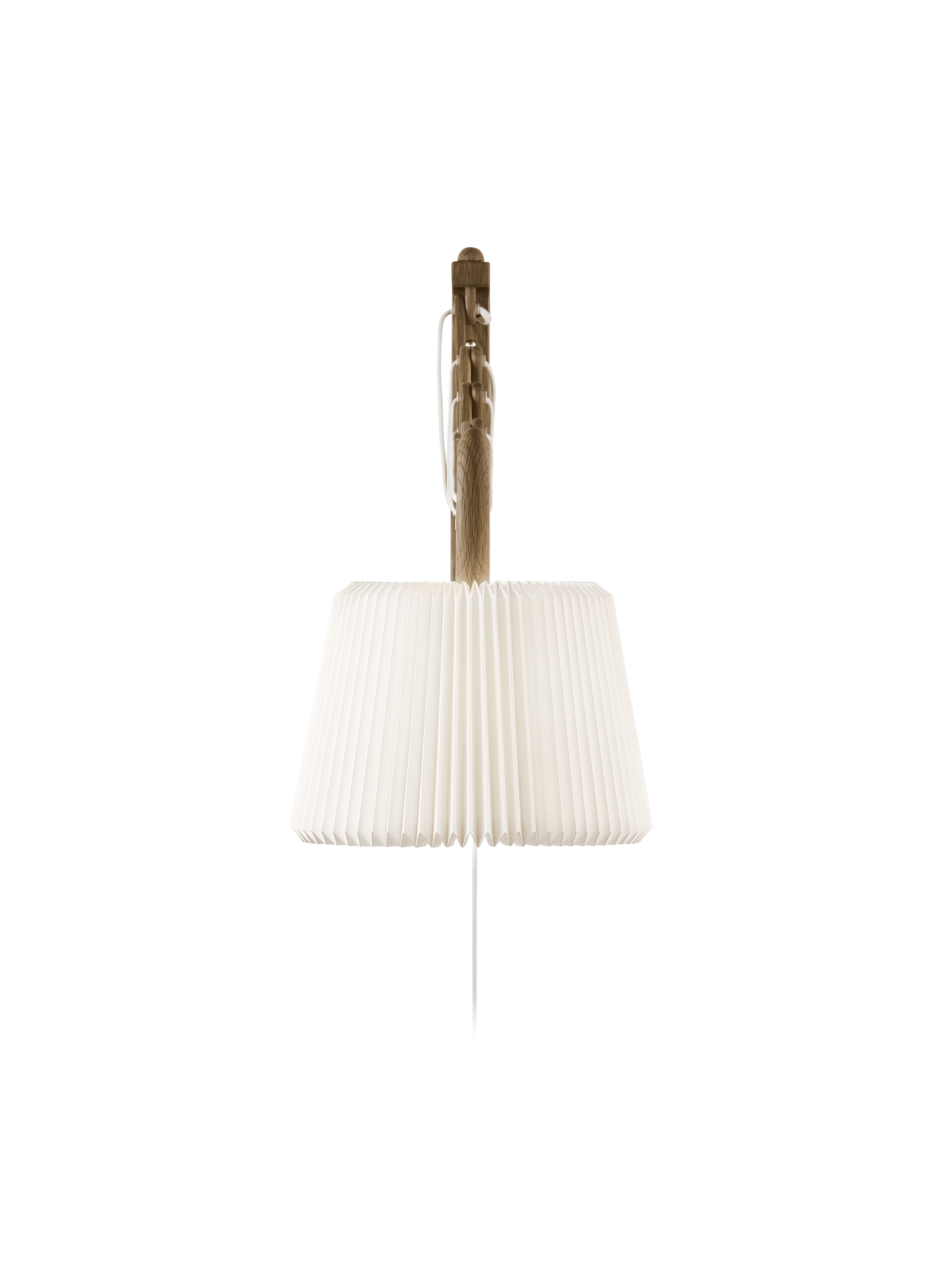 Wall lamp MODEL 233 120 SAX white with dark oak base