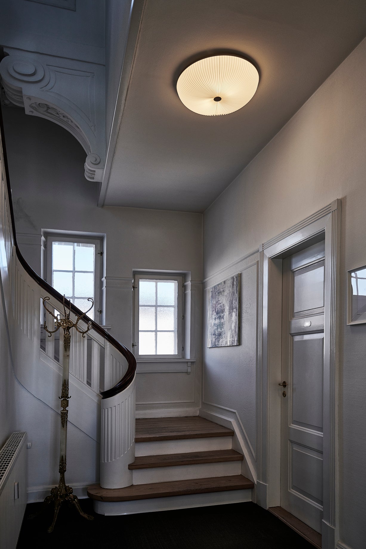 Wall lamp MODEL 235 LAMELLA white with silver