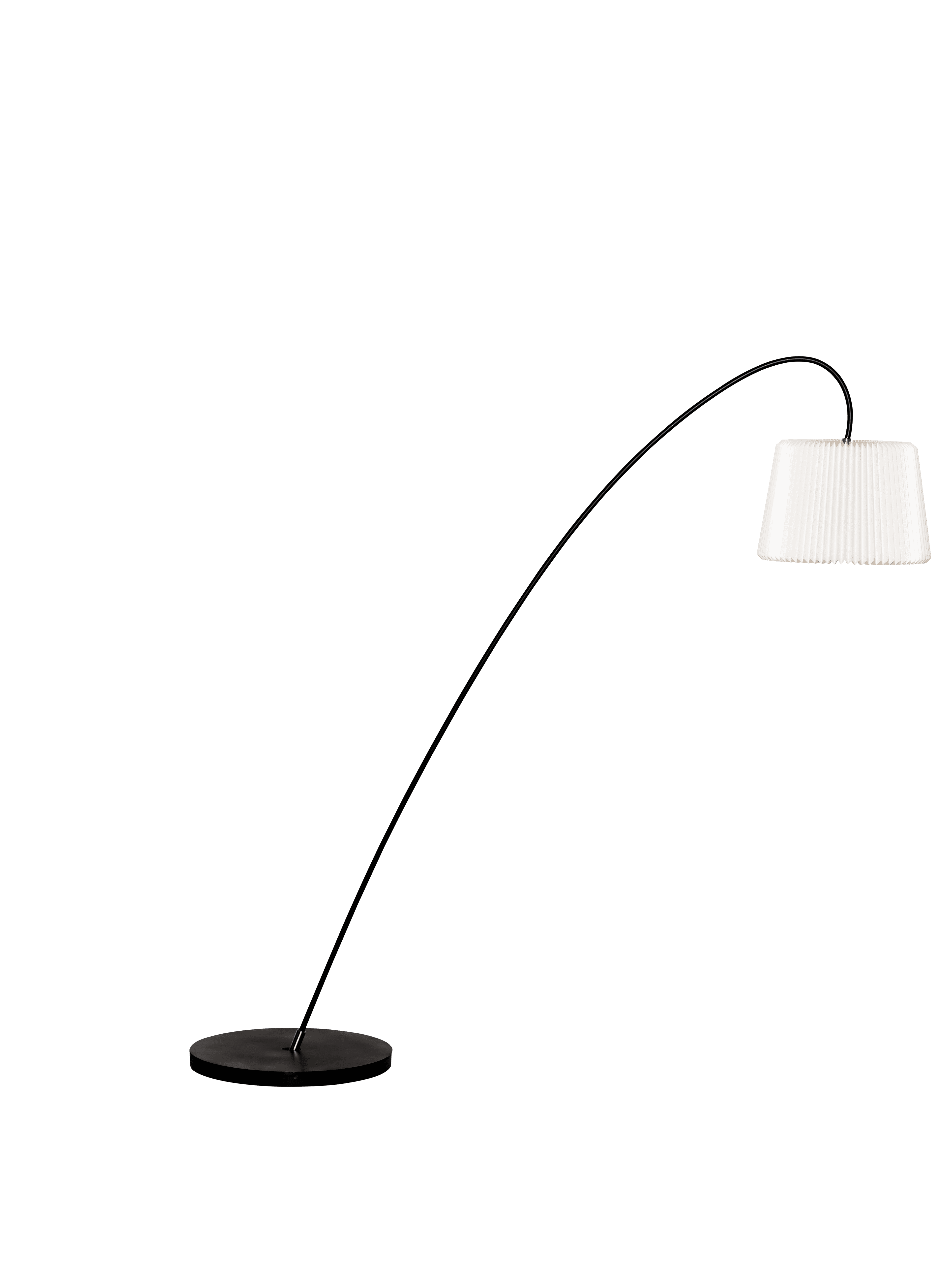 Floor lamp MODEL 320 SNOWDROP white with black base