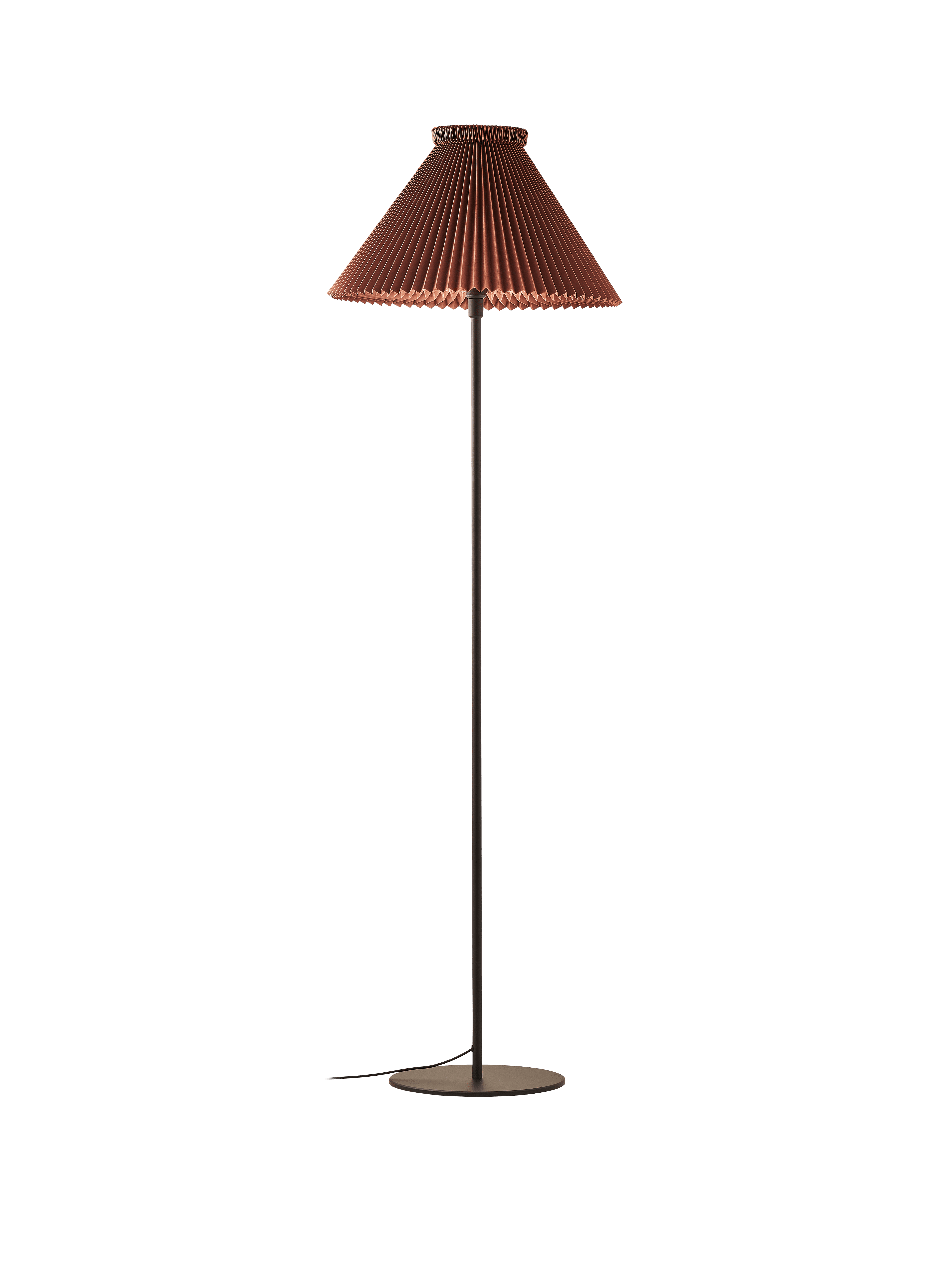 Floor lamp MODEL 334 chocolate with black base