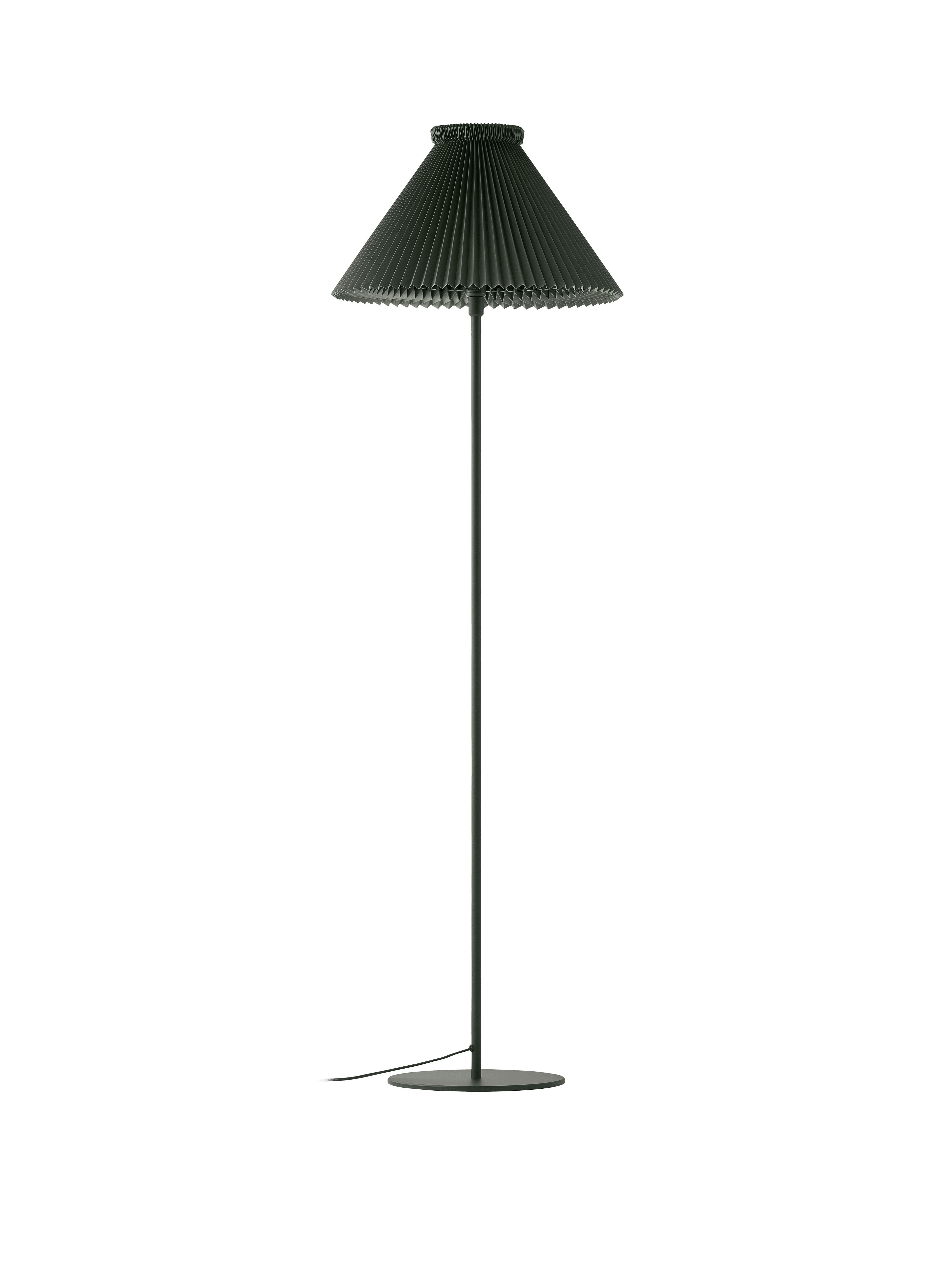Floor lamp MODEL 334 green with black base