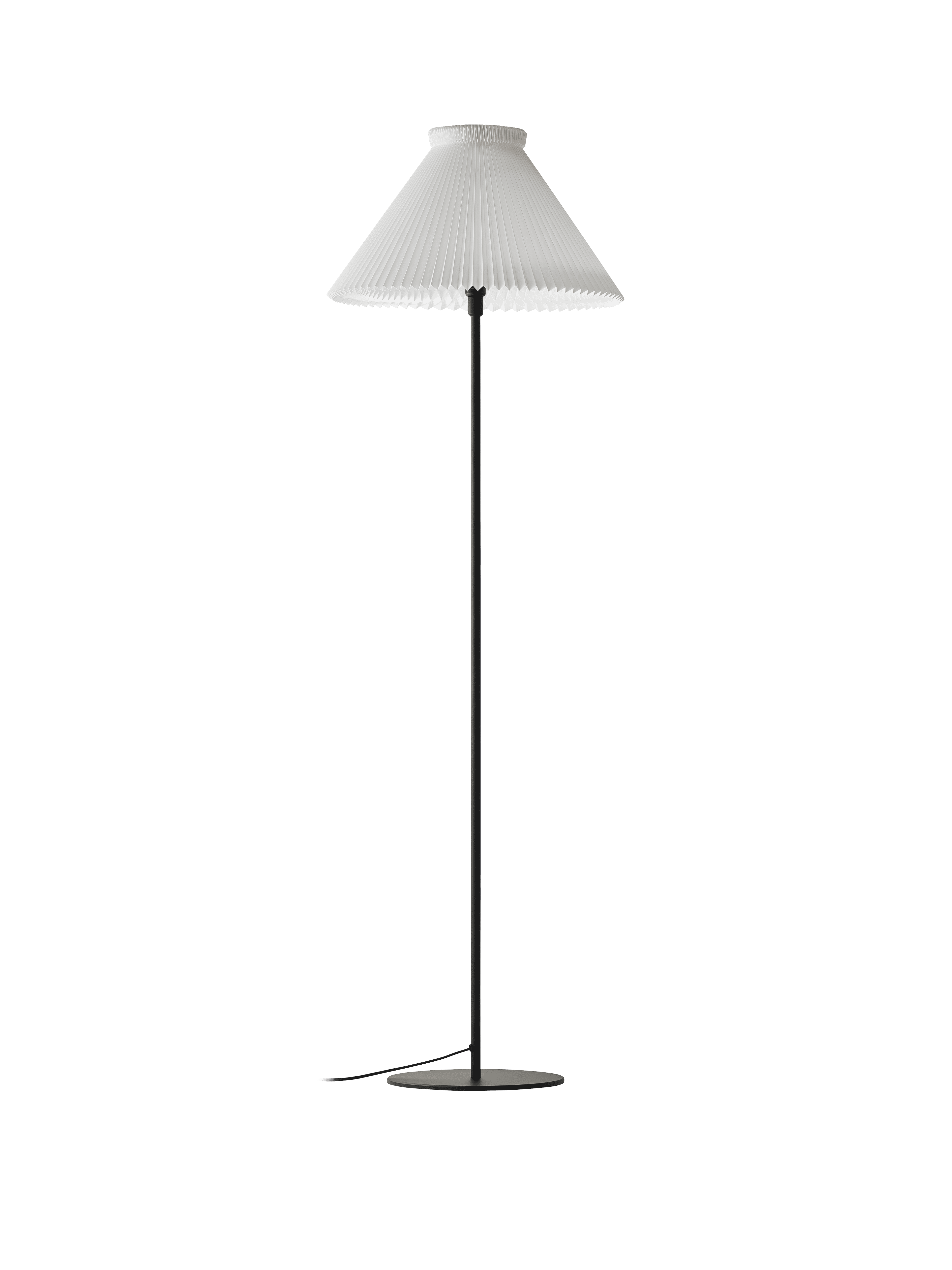 Floor lamp MODEL 334 white with black base