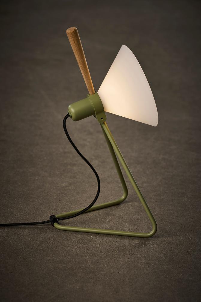 Tischlampe MODELL 356 SPOT olivgrün