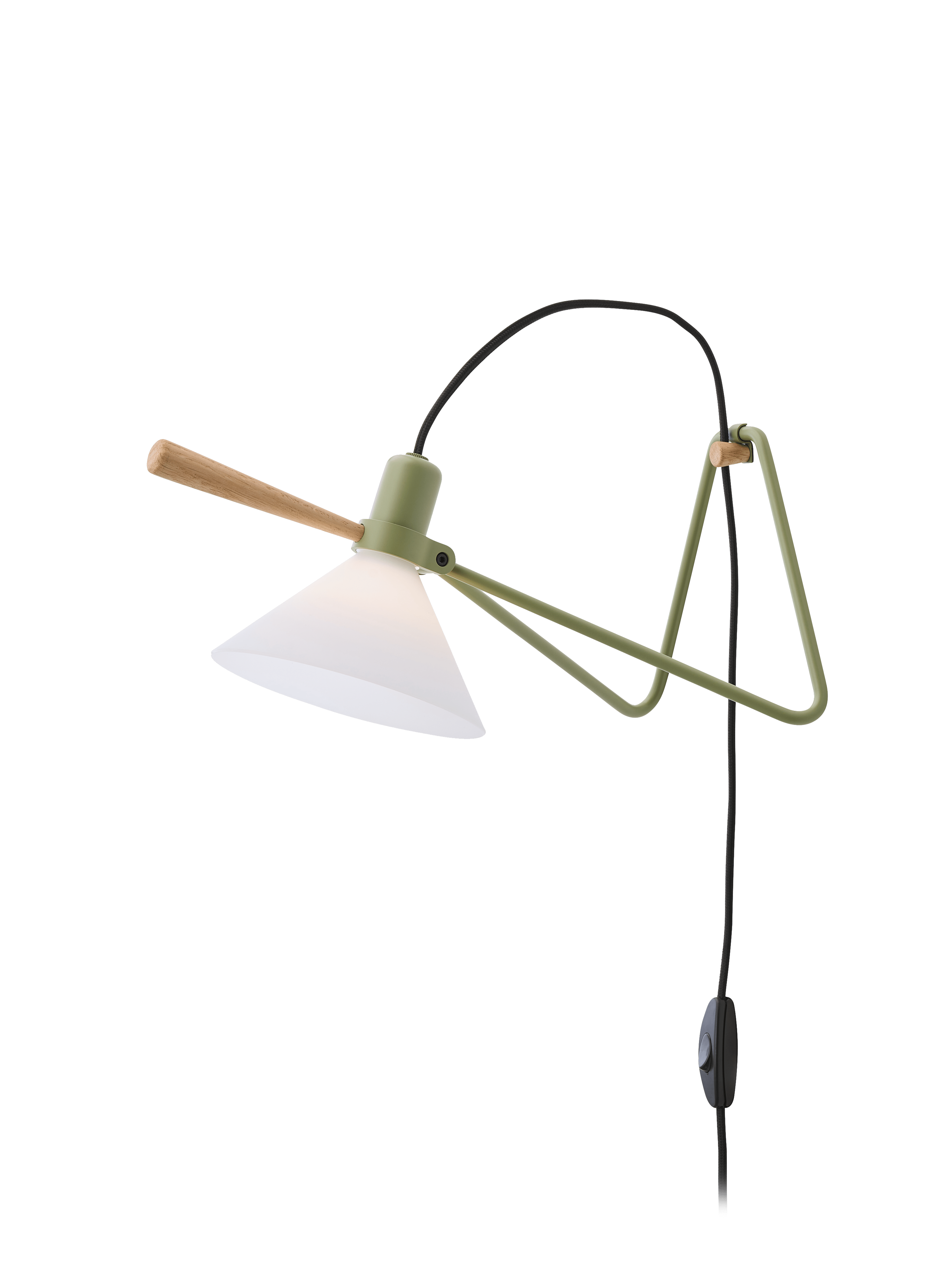 Tischlampe MODELL 356 SPOT olivgrün