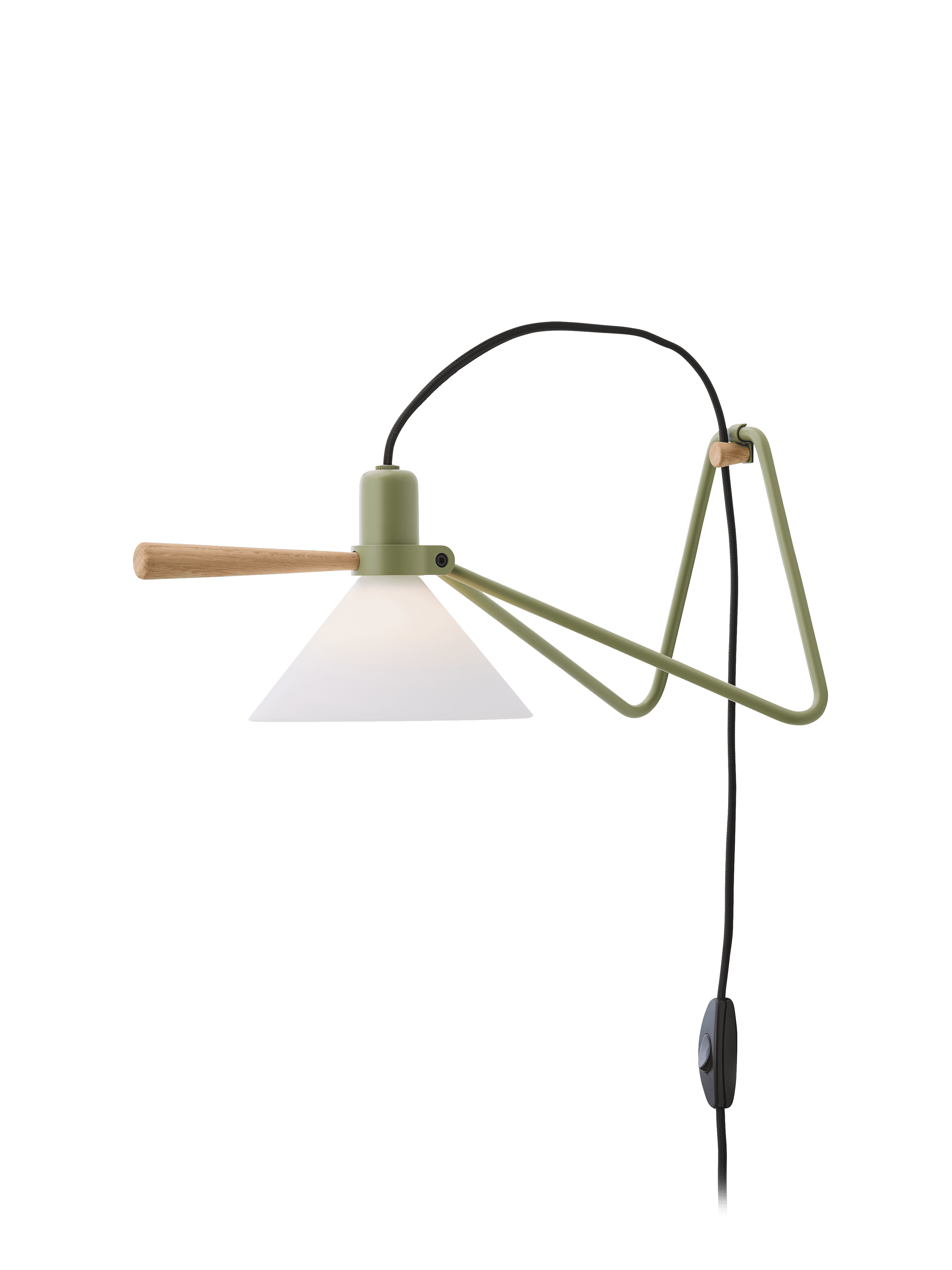 Tischlampe MODELL 356 SPOT olivgrün