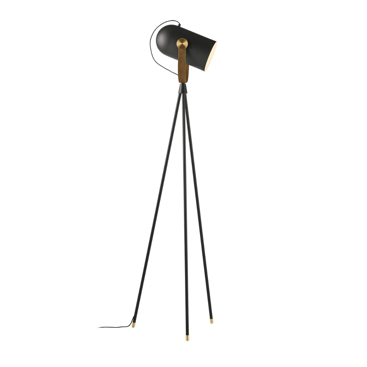 Floor lamp MODEL 362 CARRONADE II black with gold