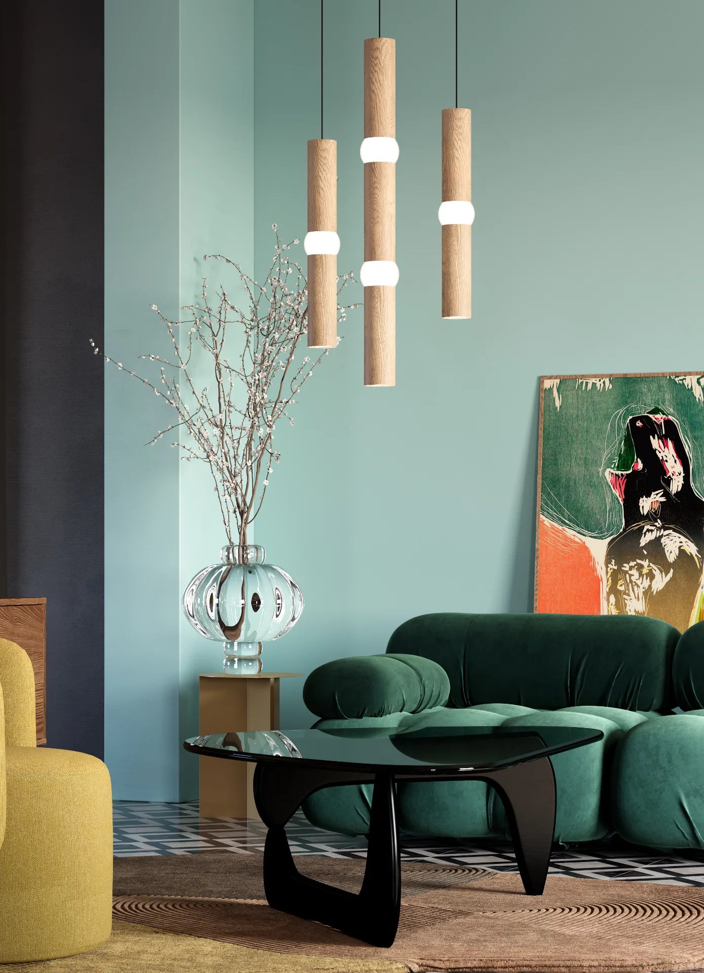 Pendelleuchte LIGHTBONE Eiche