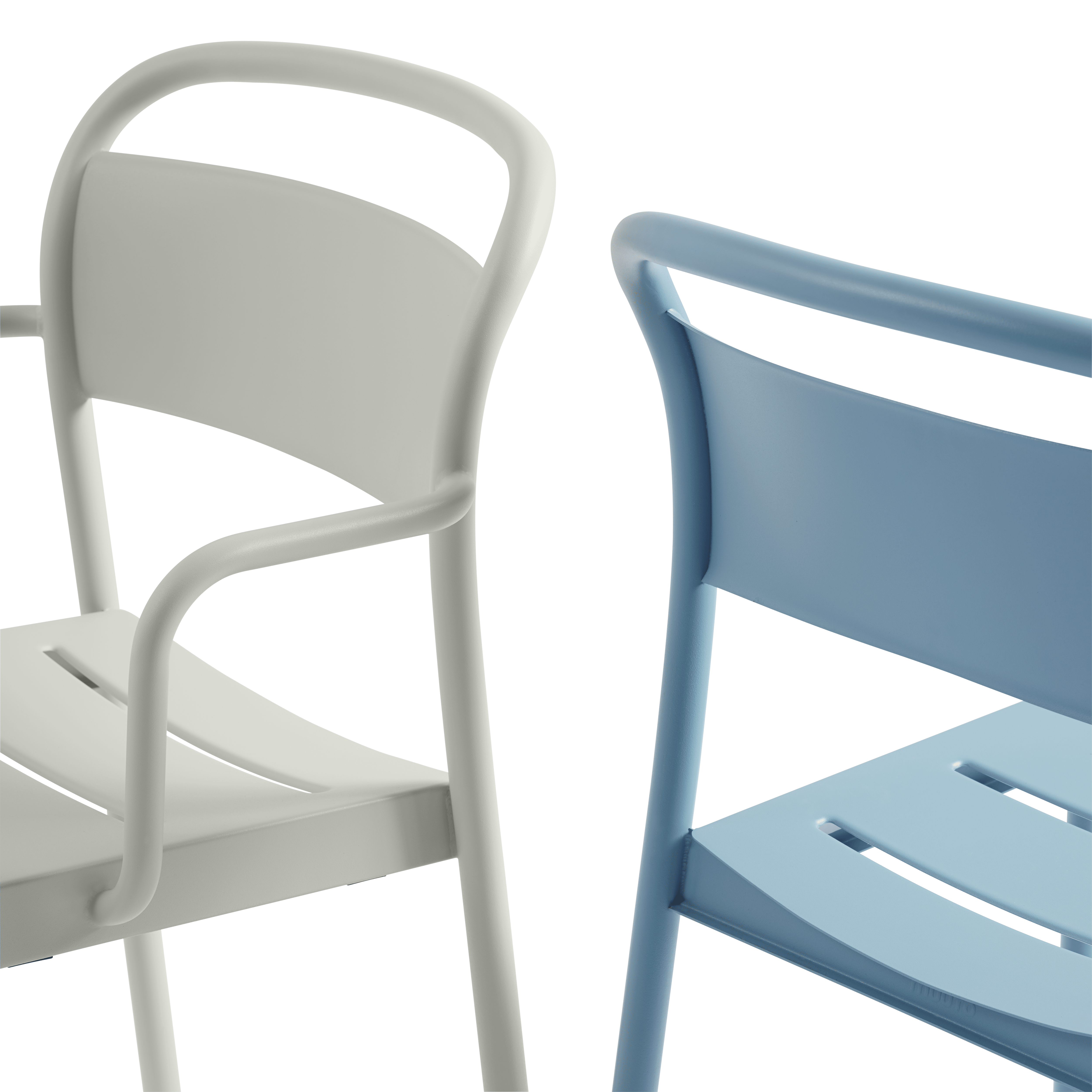 LINEAR Outdoor Chair Blue Steel