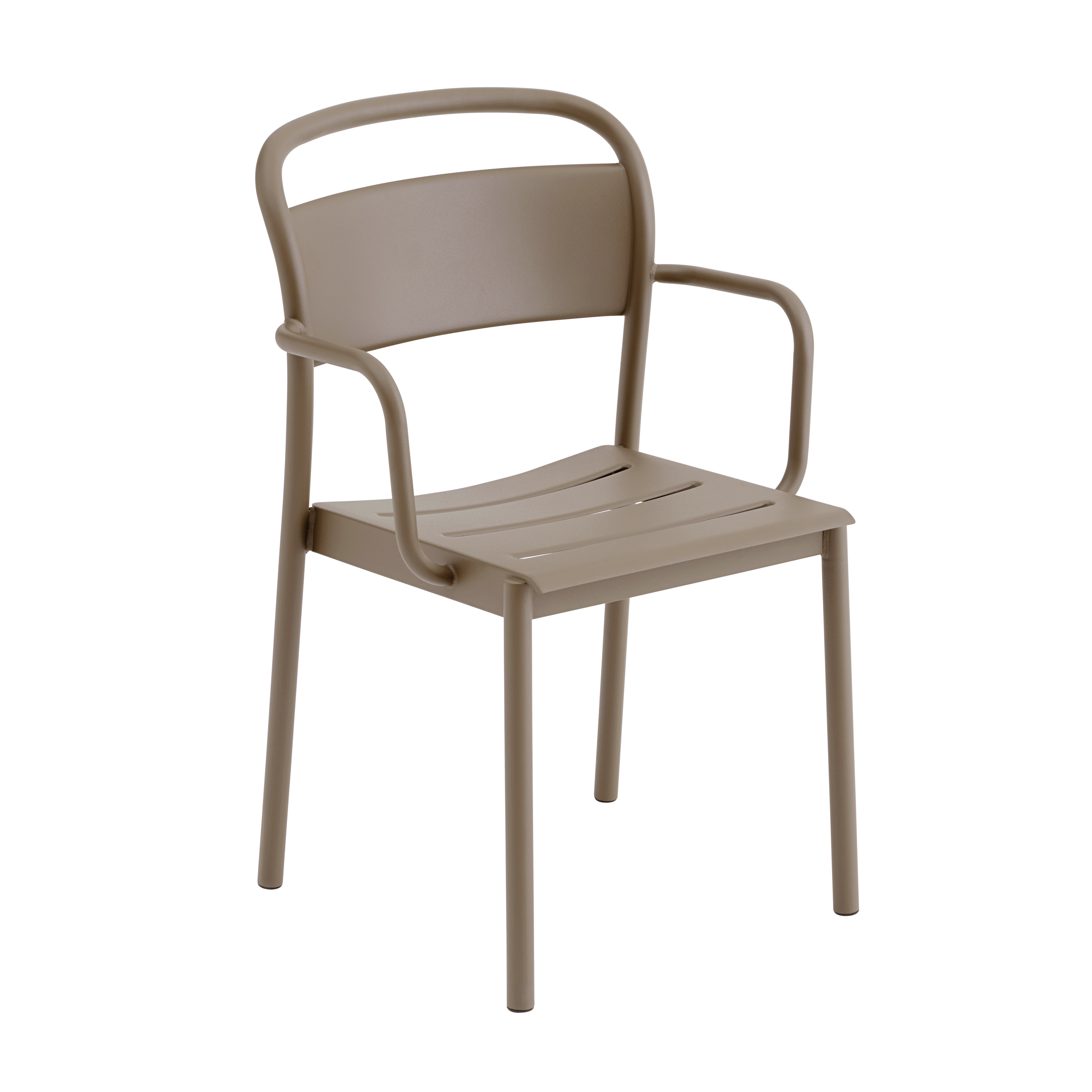 Sessel mit Armlehnen für den Außenbereich LINEAR taupe Stahl