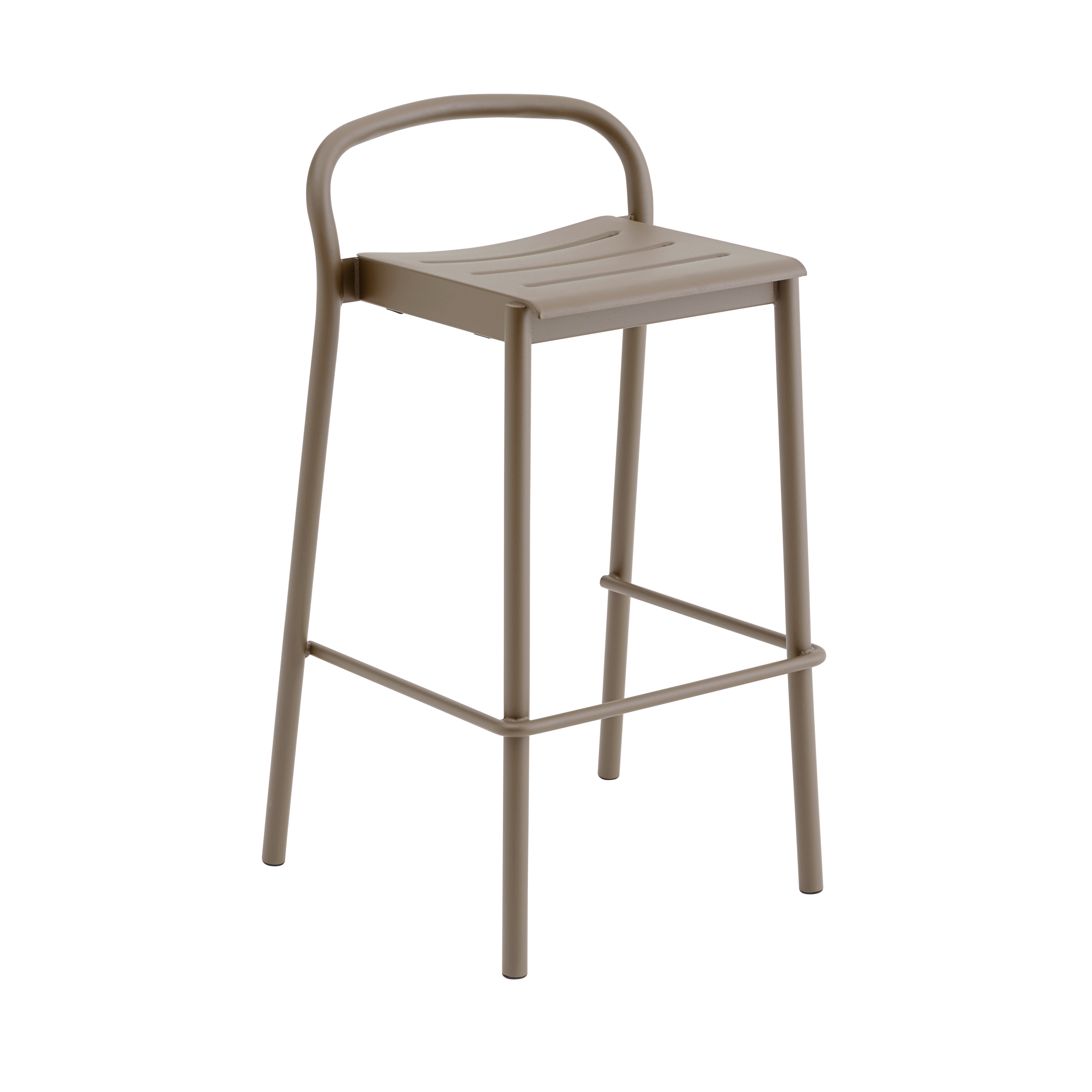 Hocker für den Außenbereich LINEAR taupe Stahl