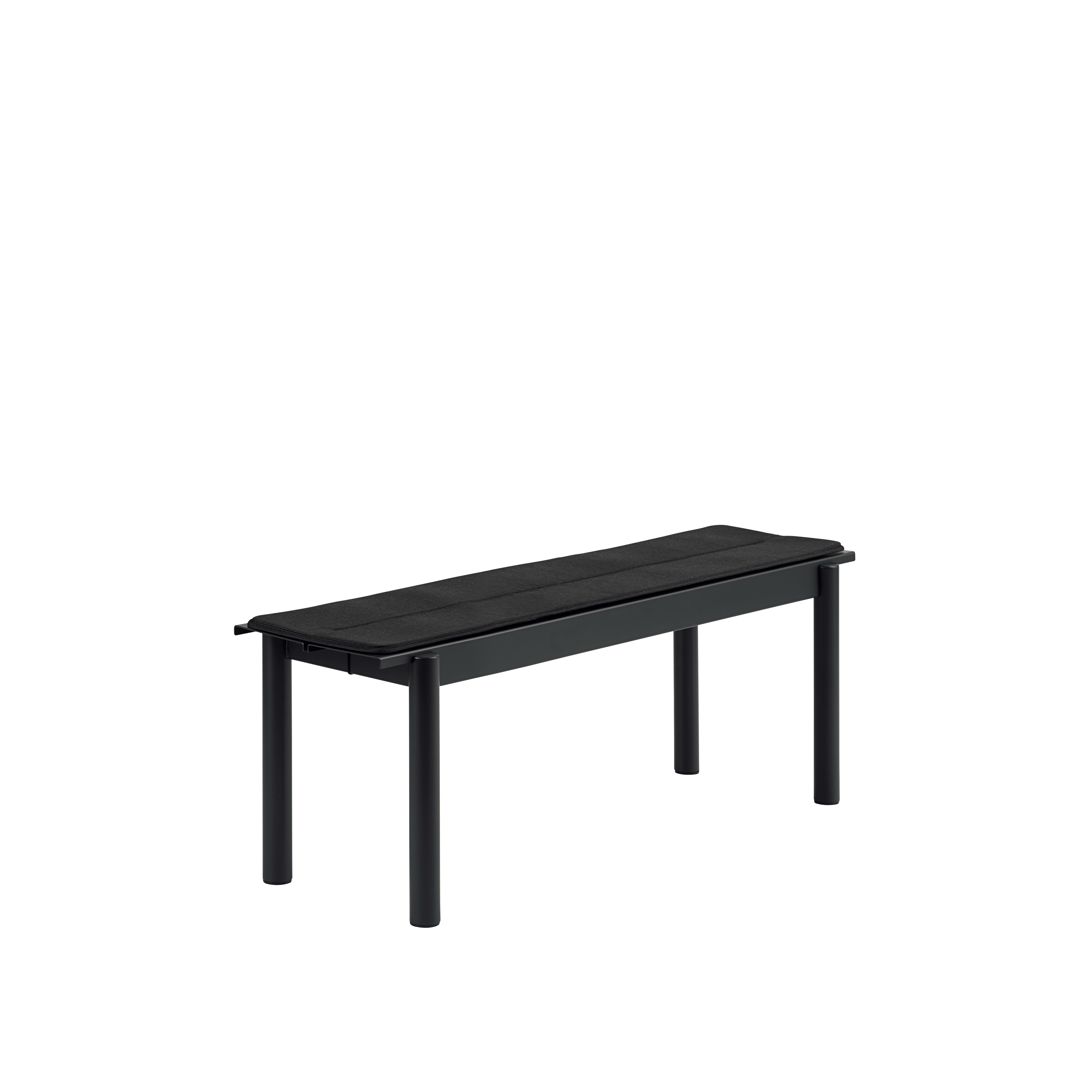 Bänke für den Außenbereich LINEAR schwarze Stahl