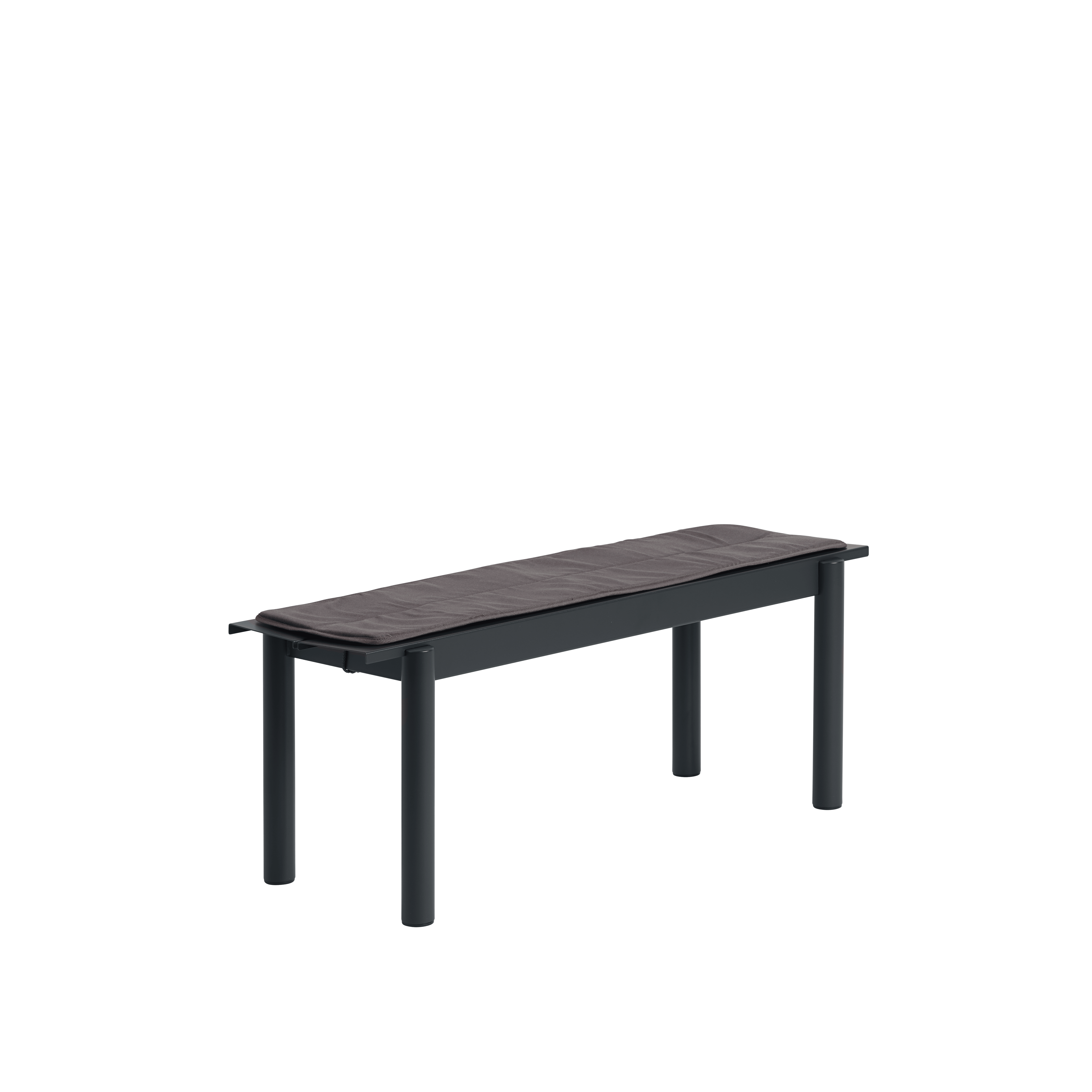 Bänke für den Außenbereich LINEAR schwarze Stahl