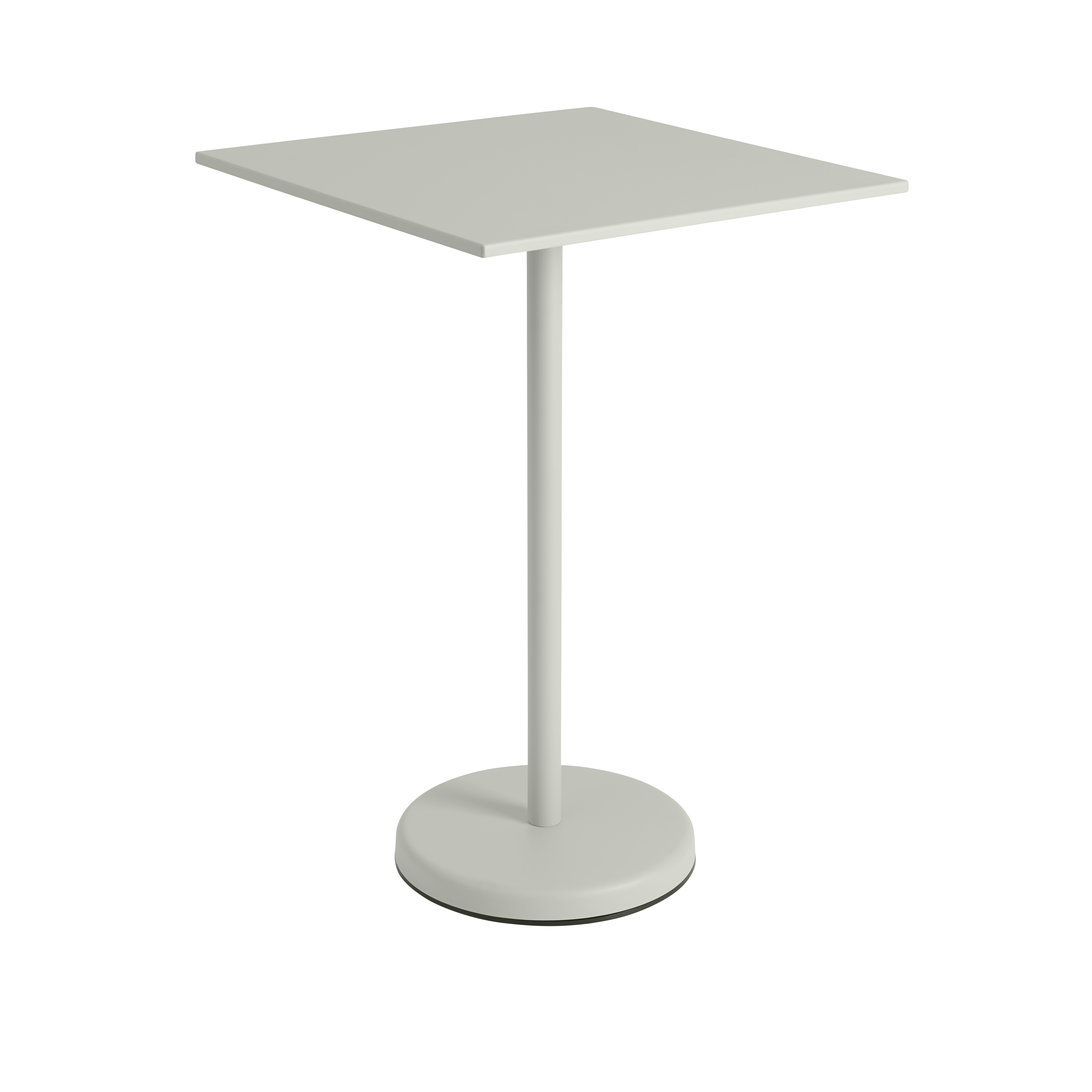 Outdoor bar table LINEAR gray steel
