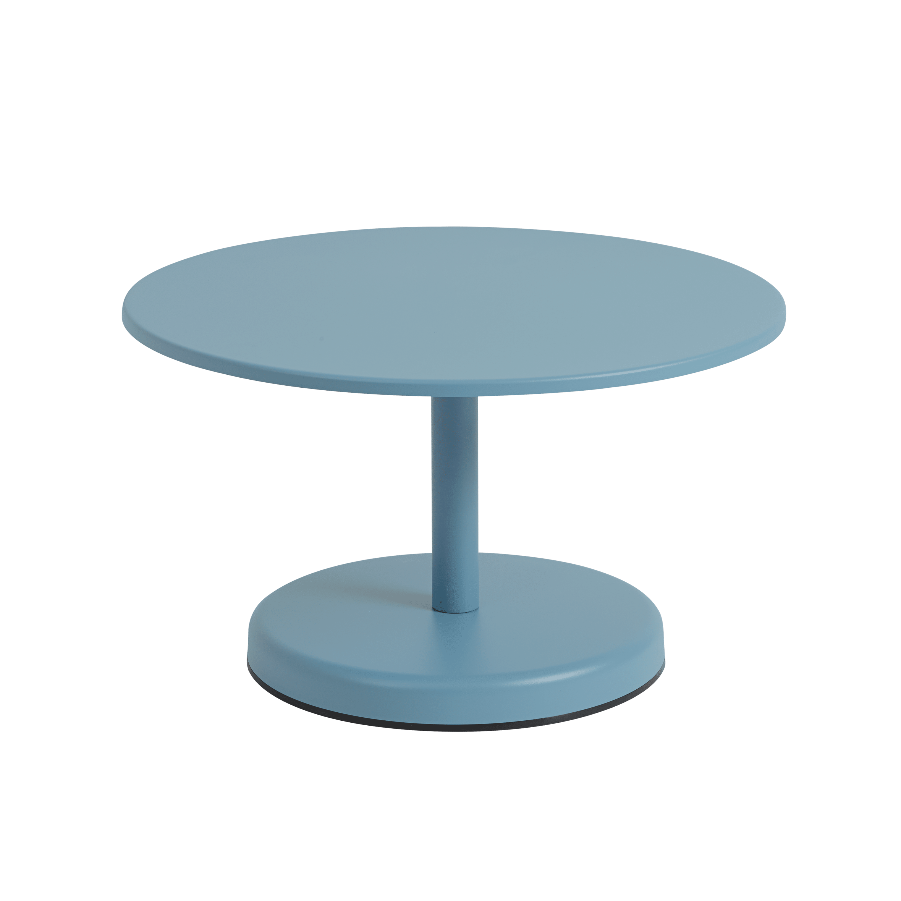 Outdoor coffee table LINEAR blue steel