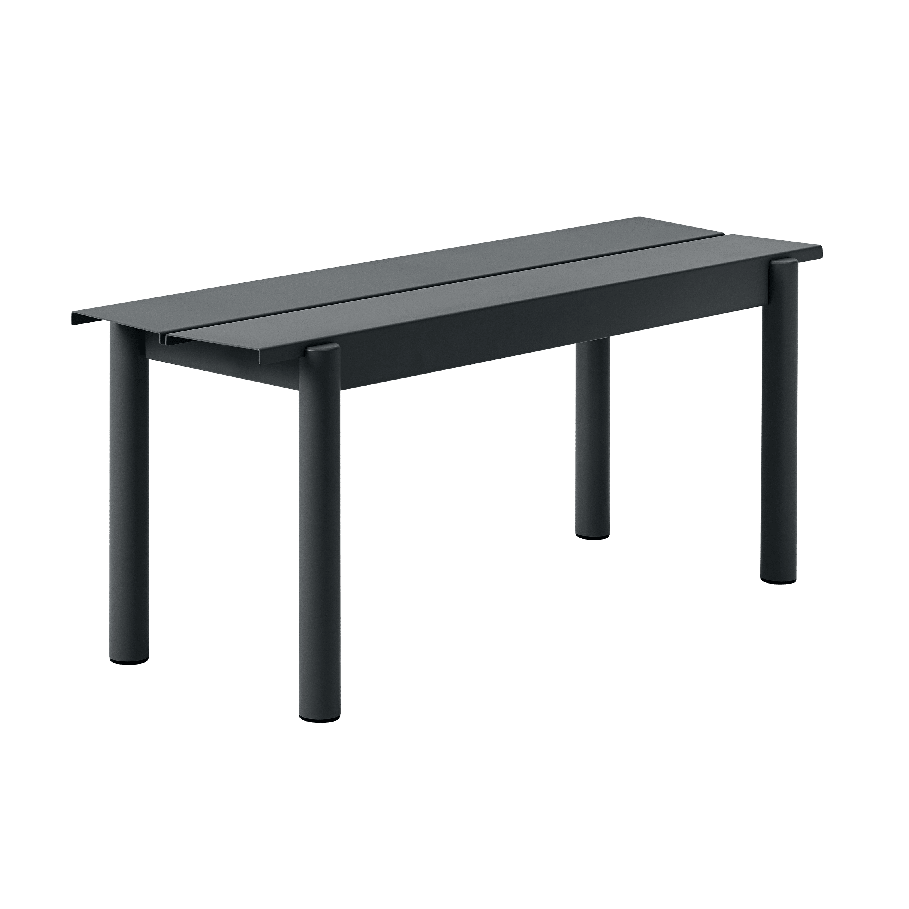 Bänke für den Außenbereich LINEAR schwarze Stahl