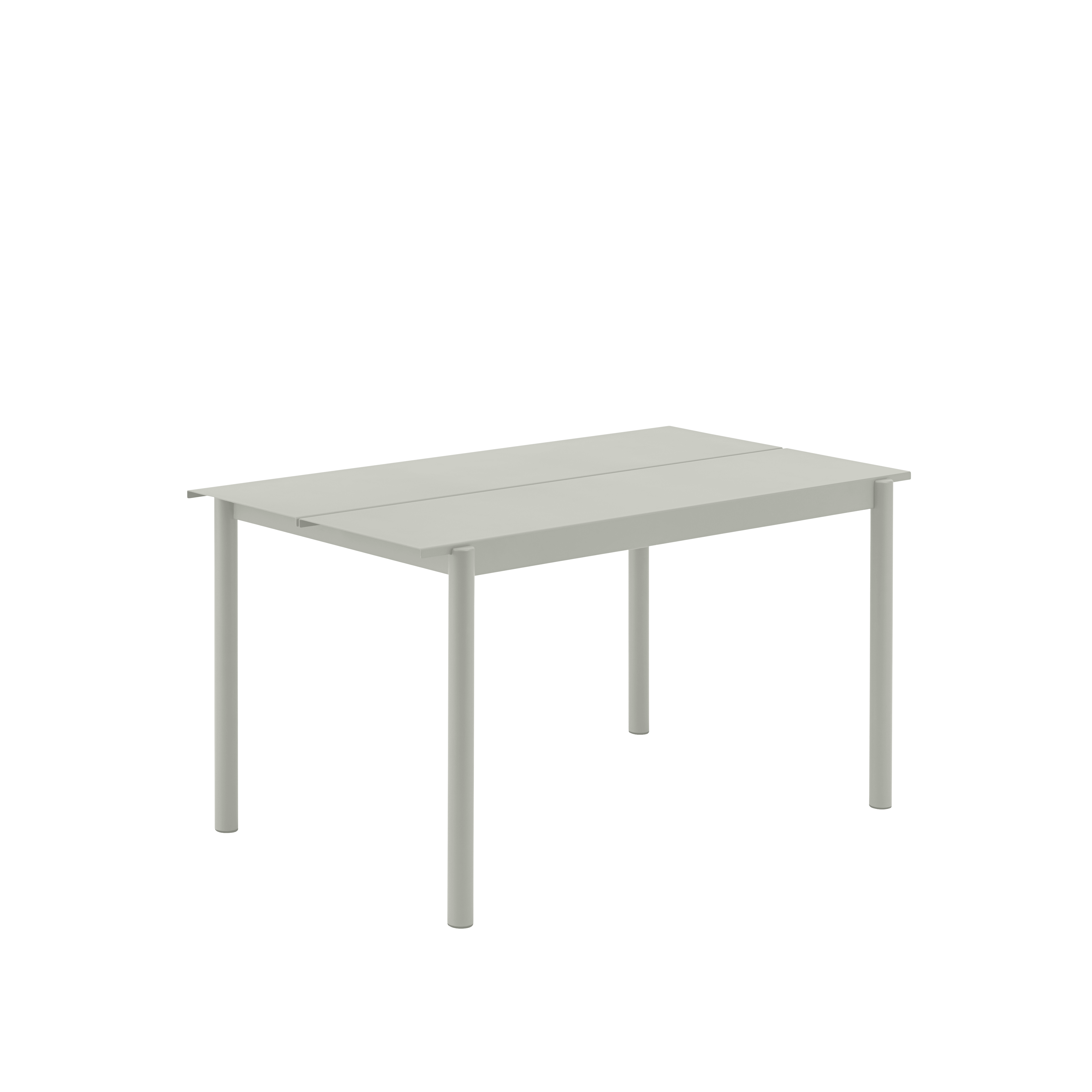 Tisch für den Außenbereich LINEAR grauer Stahl