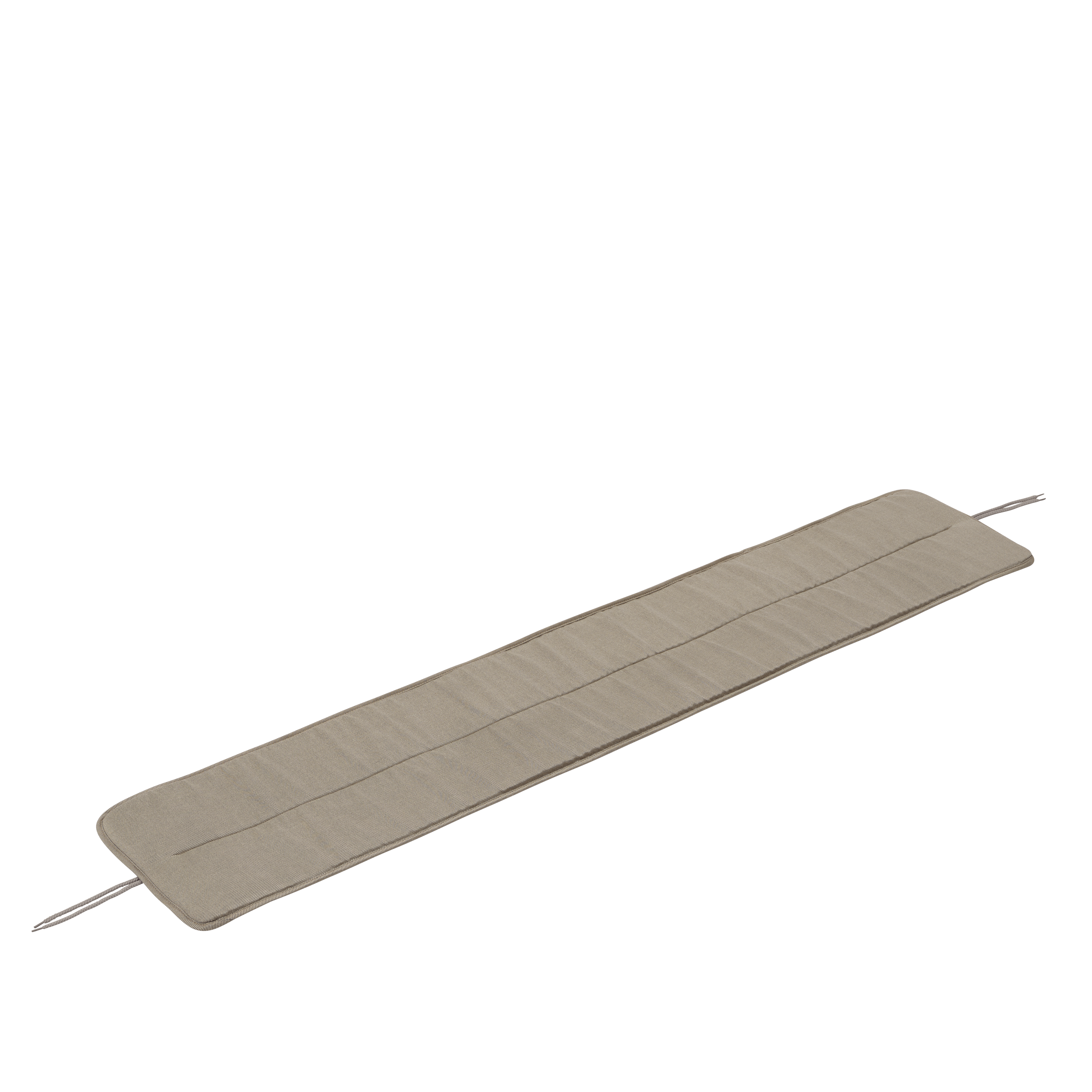 LINEAR Dark Green Steel Outdoor Bench