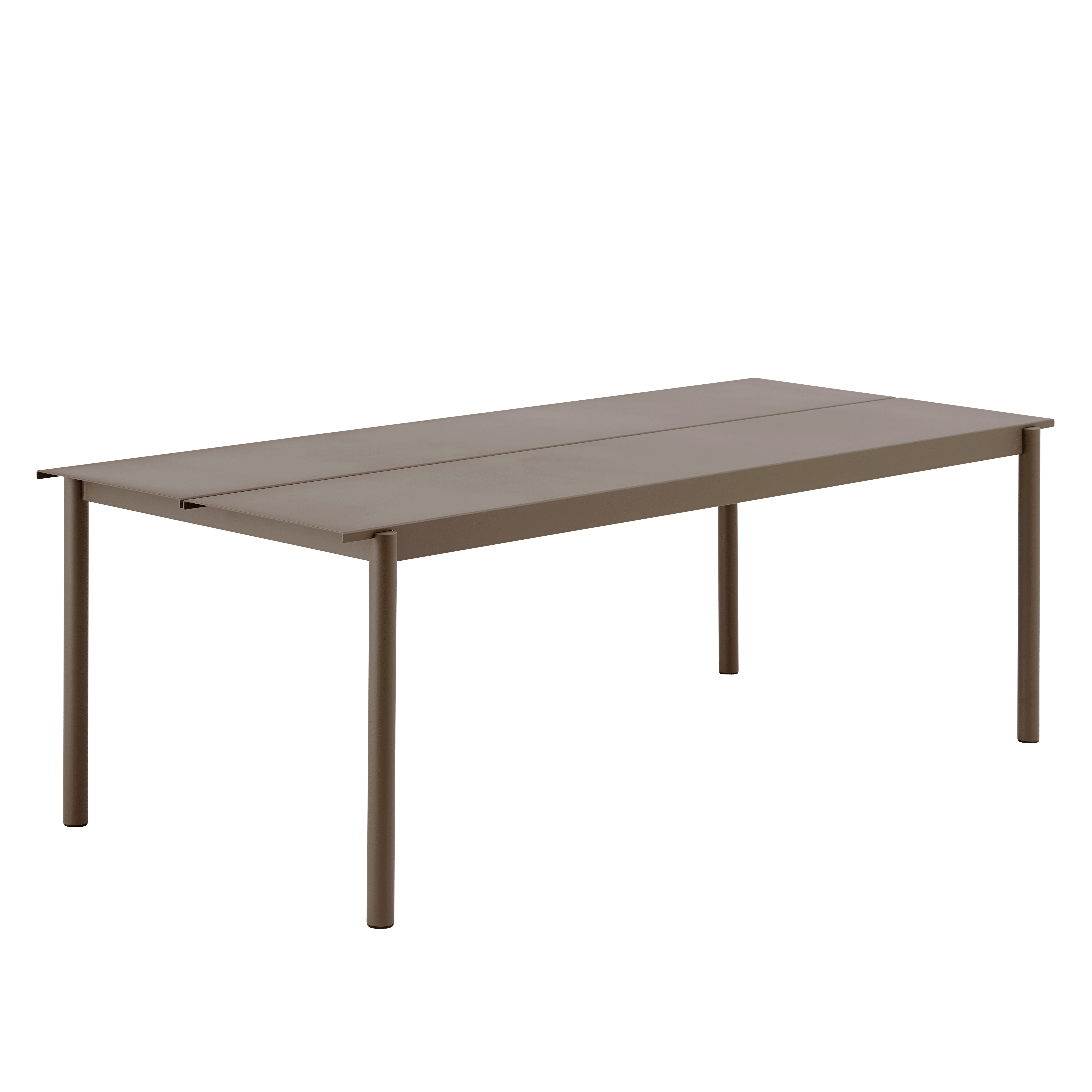 Tisch für den Außenbereich LINEAR taupe Stahl