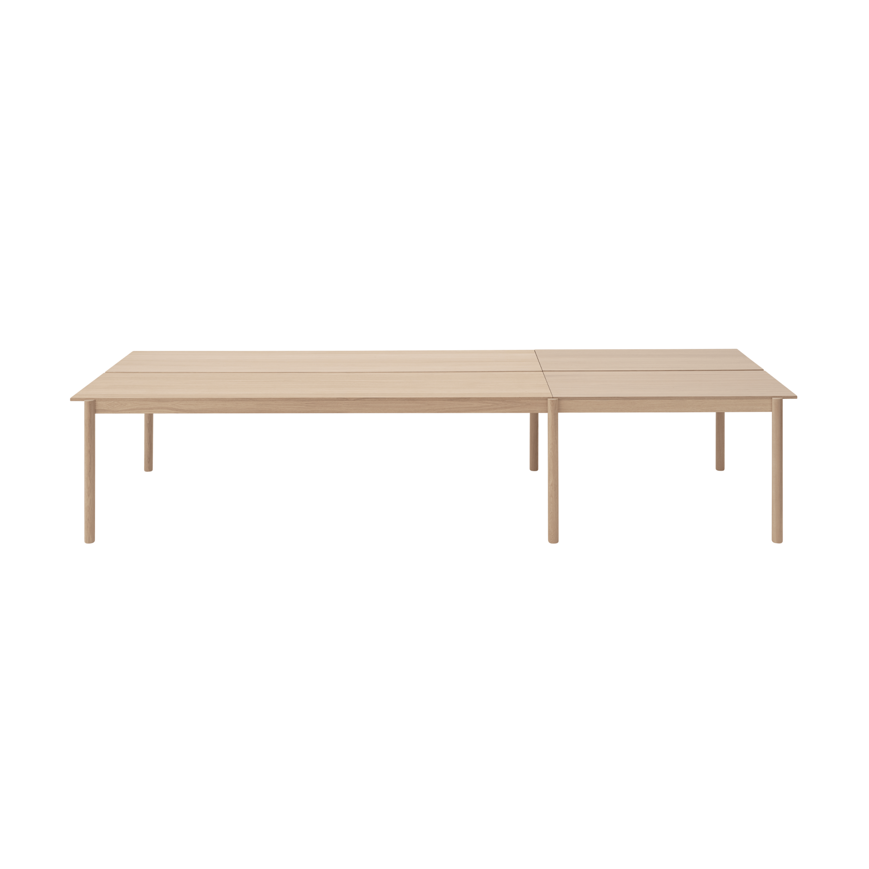 Bürotisch LINEAR SYSTEM - KONFIGURATION 1 Eichenfurnier