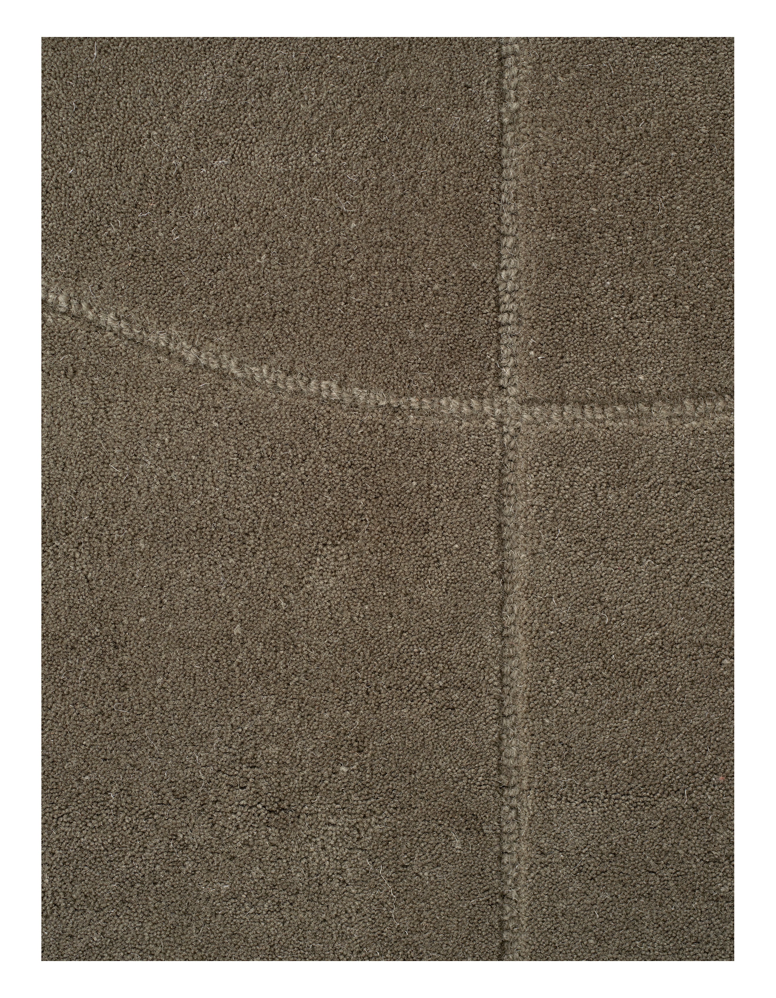 Lineal rug poem green