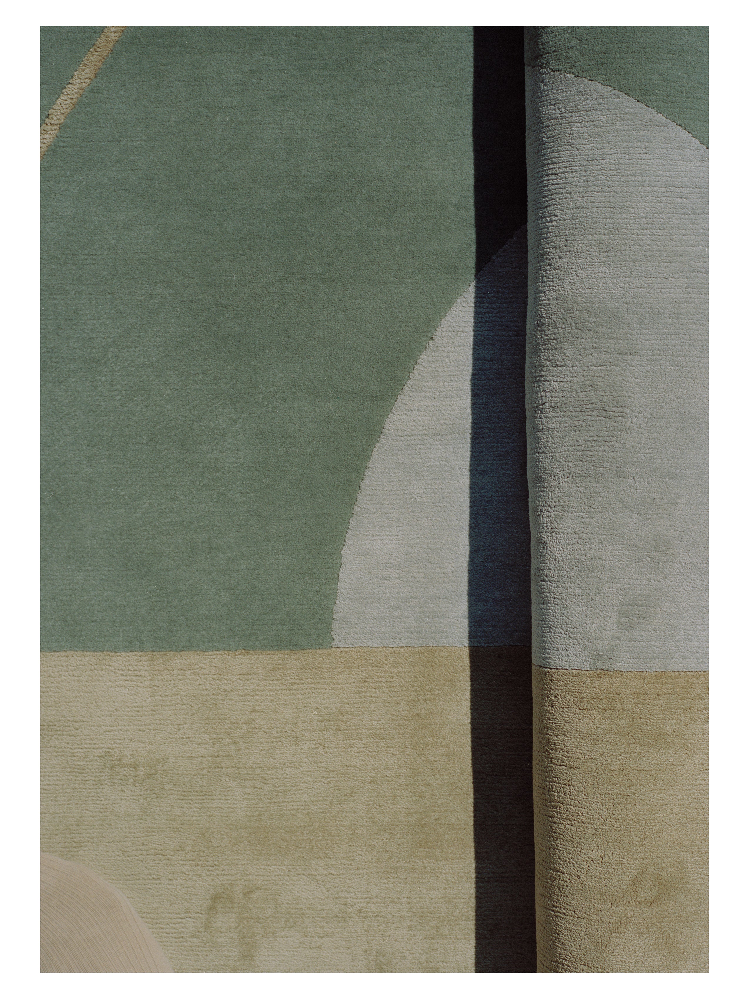 RISING GEMINI Rug - COMBI gray with beige