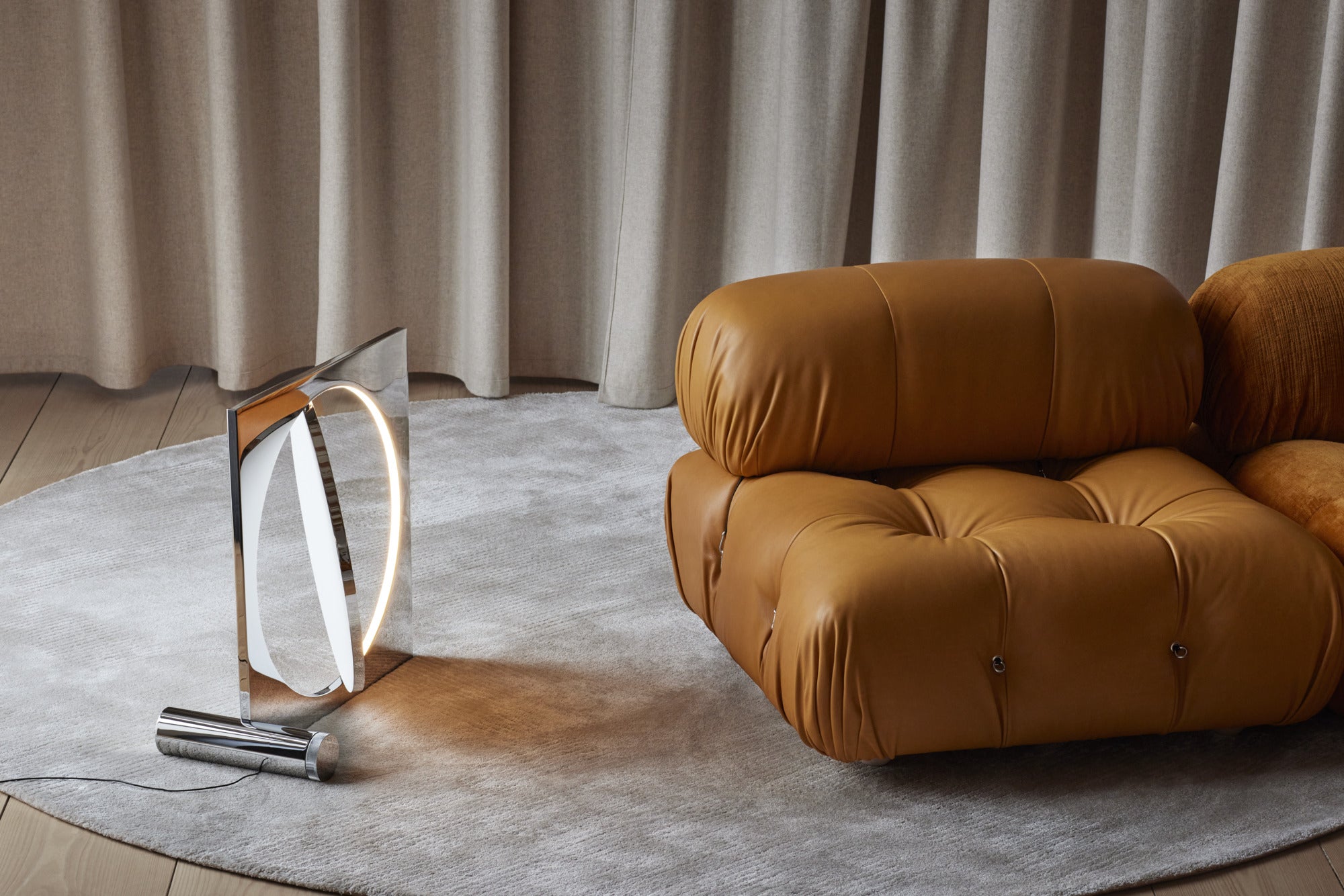 Stehlampe MOONSETTER verchromt