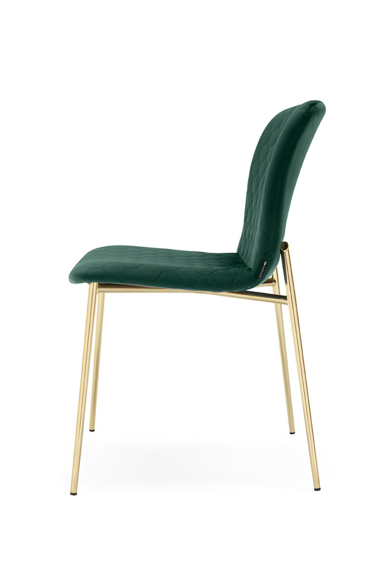 Sitzmöbel LOVE gepolstert mit goldenem Gestell