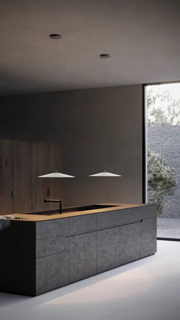 Schwarze Koiné Hanging Lampe
