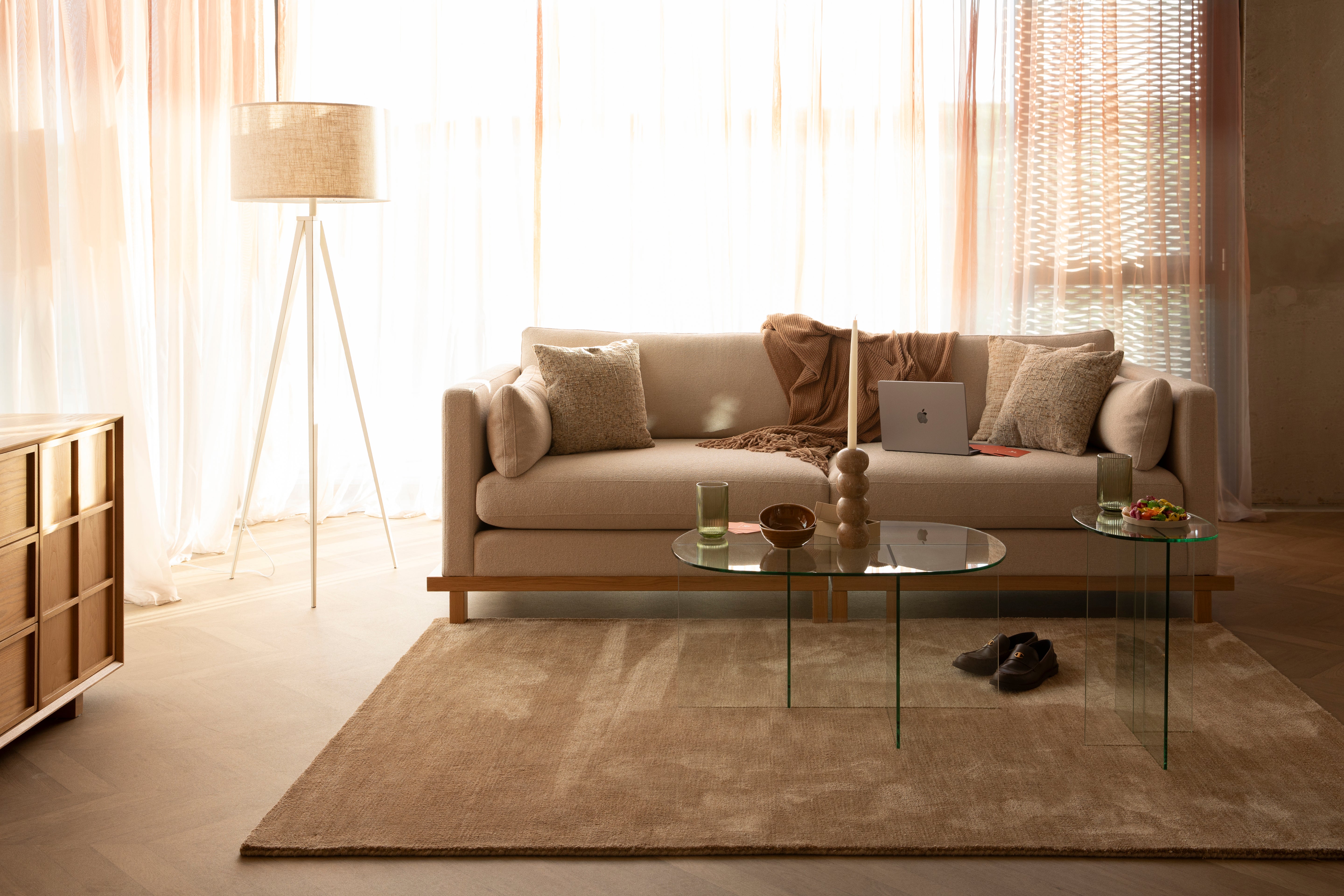 LUWTE terracotta rug