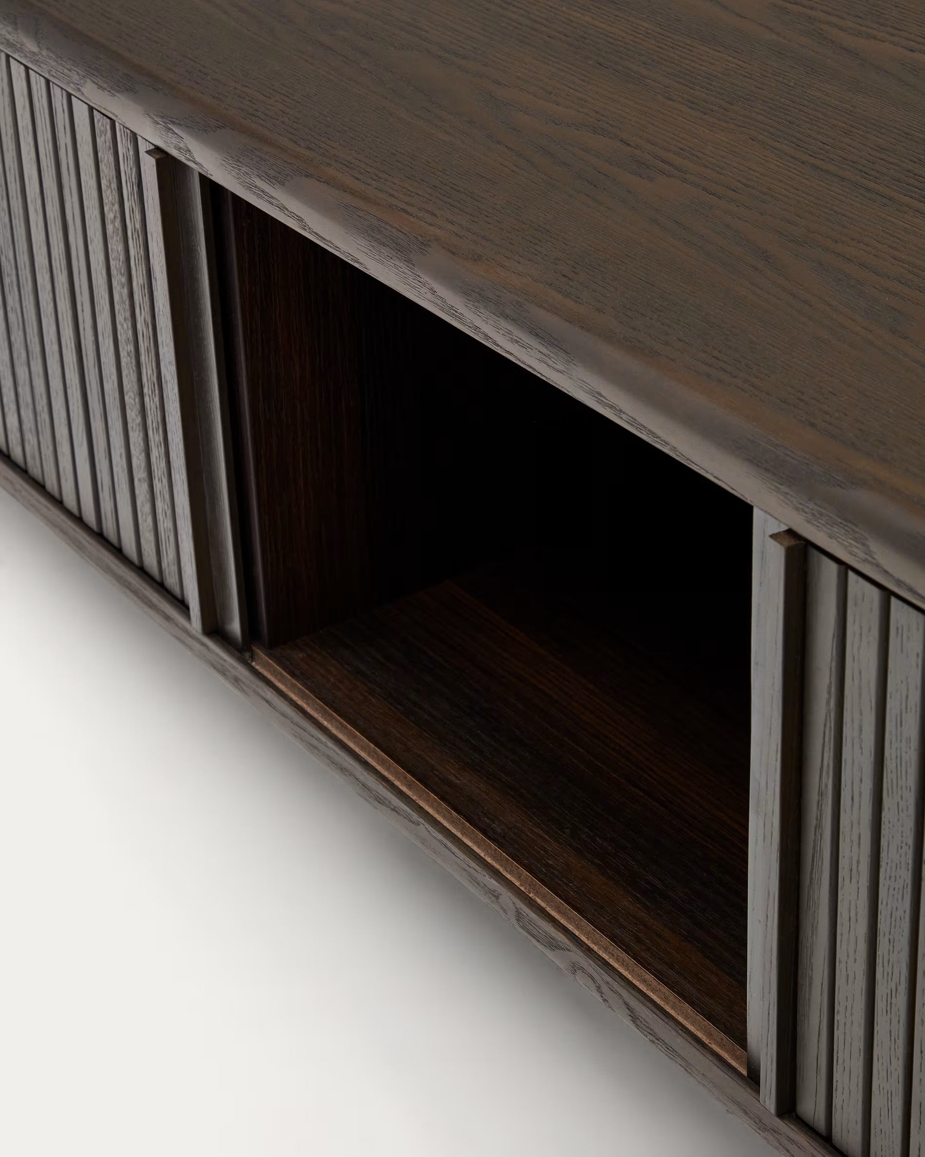 MAILEN dark ash veneer TV cabinet