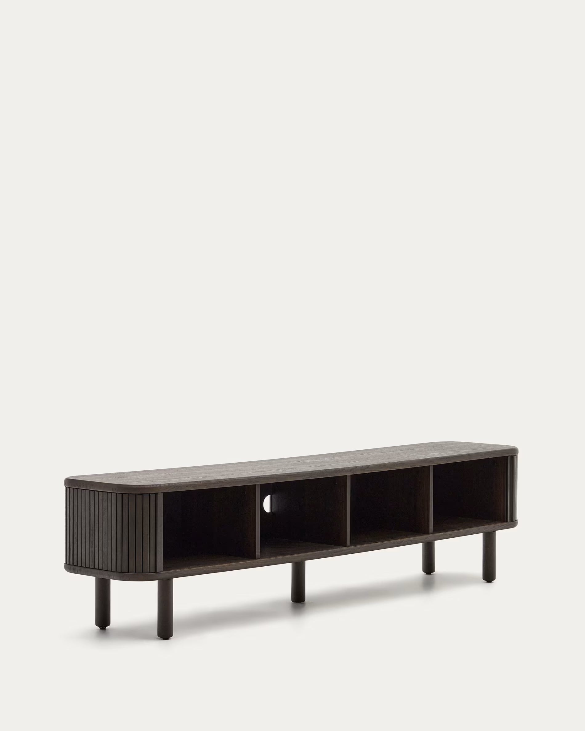 MAILEN dark ash veneer TV cabinet